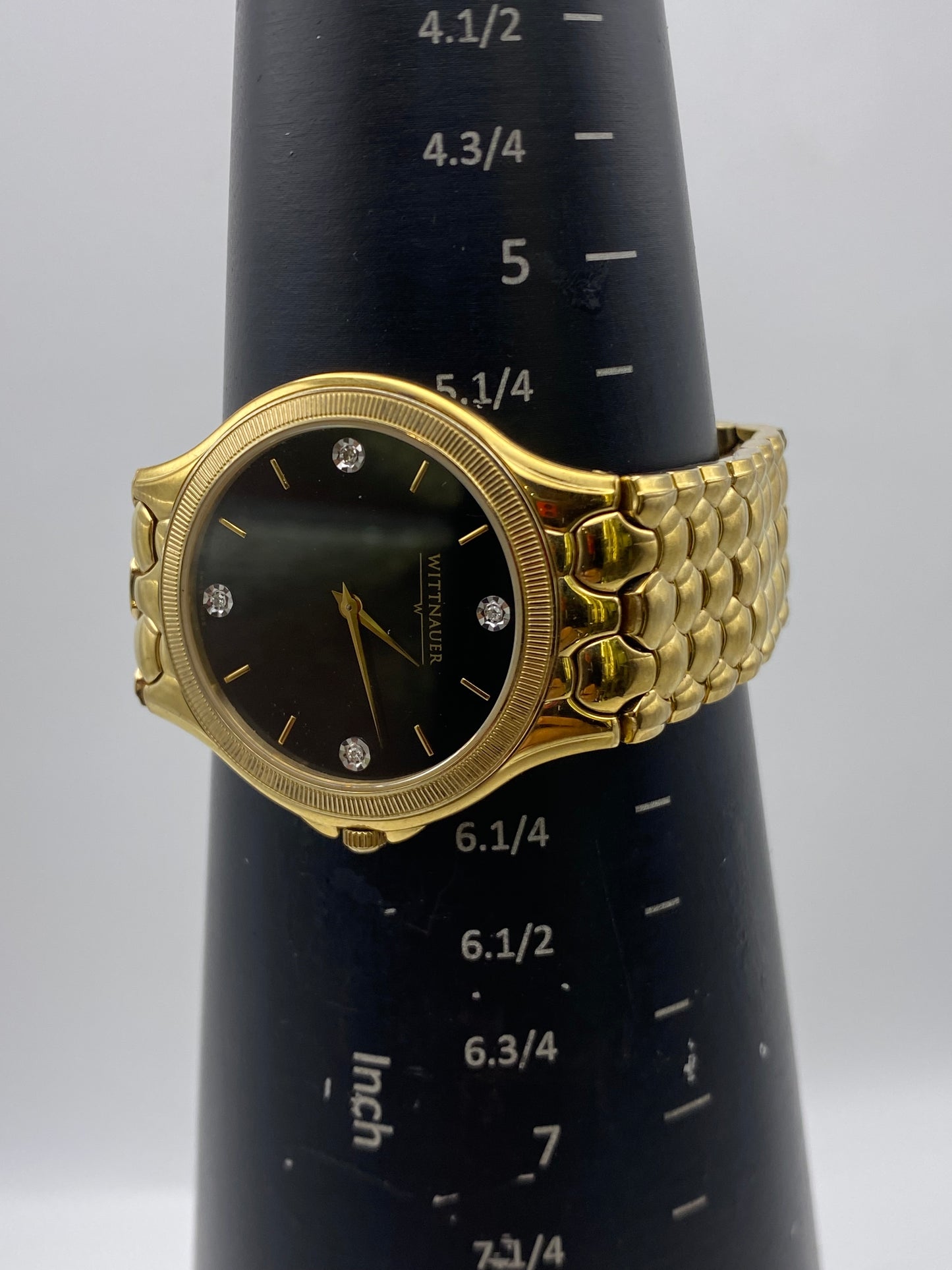 Vintage Gents Wittnauer Gold Plated Quartz Dress Watch