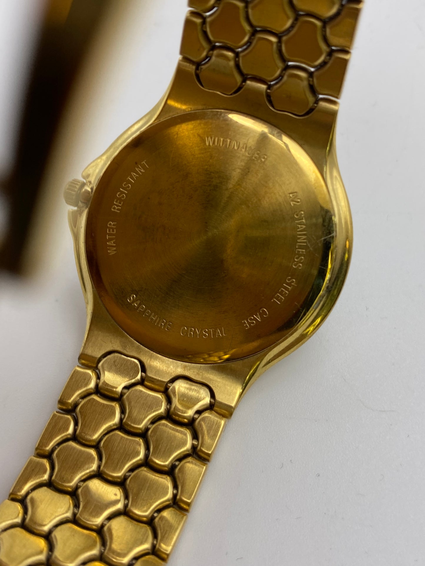 Vintage Gents Wittnauer Gold Plated Quartz Dress Watch