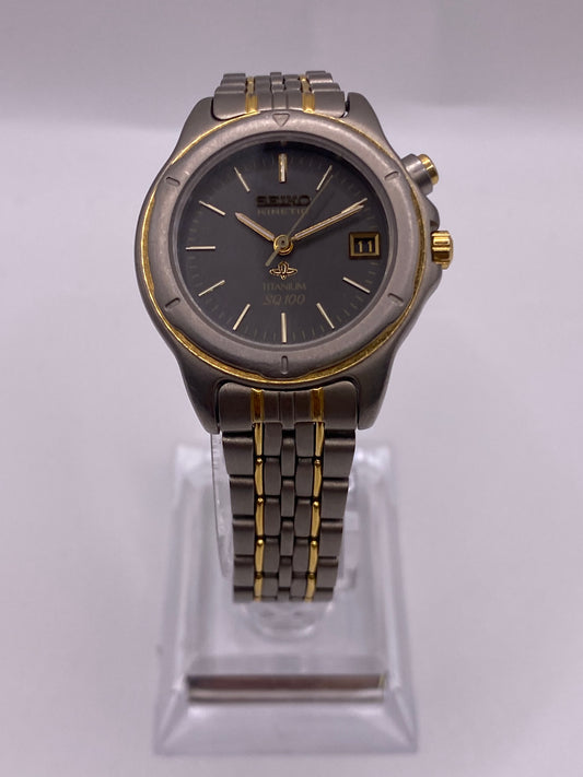 Seiko Kinetic Ladies Sports Watch With Box & Extra Links