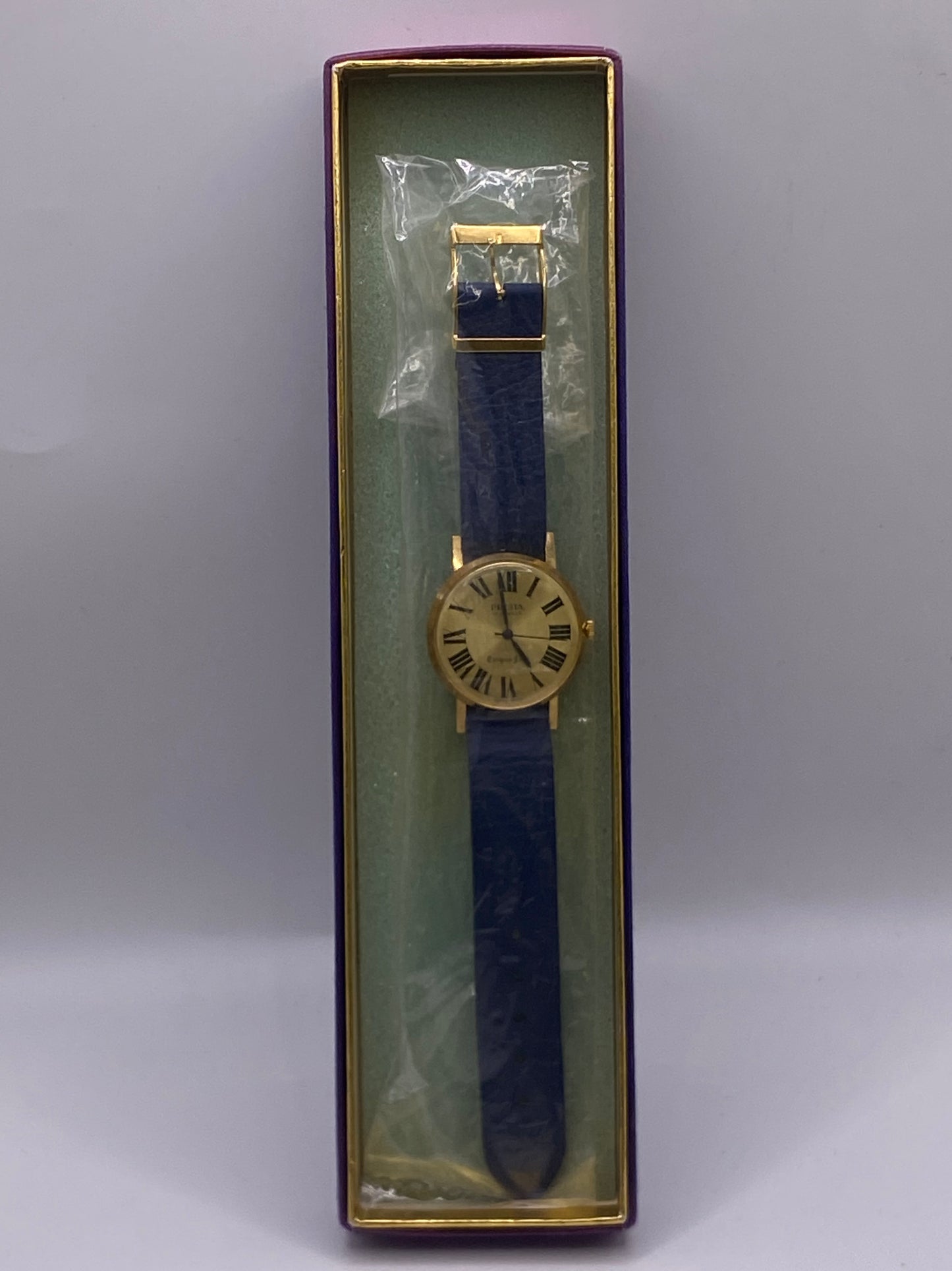 Vintage Gents Presta Manual Wind Mechanical Dress Watch With Box