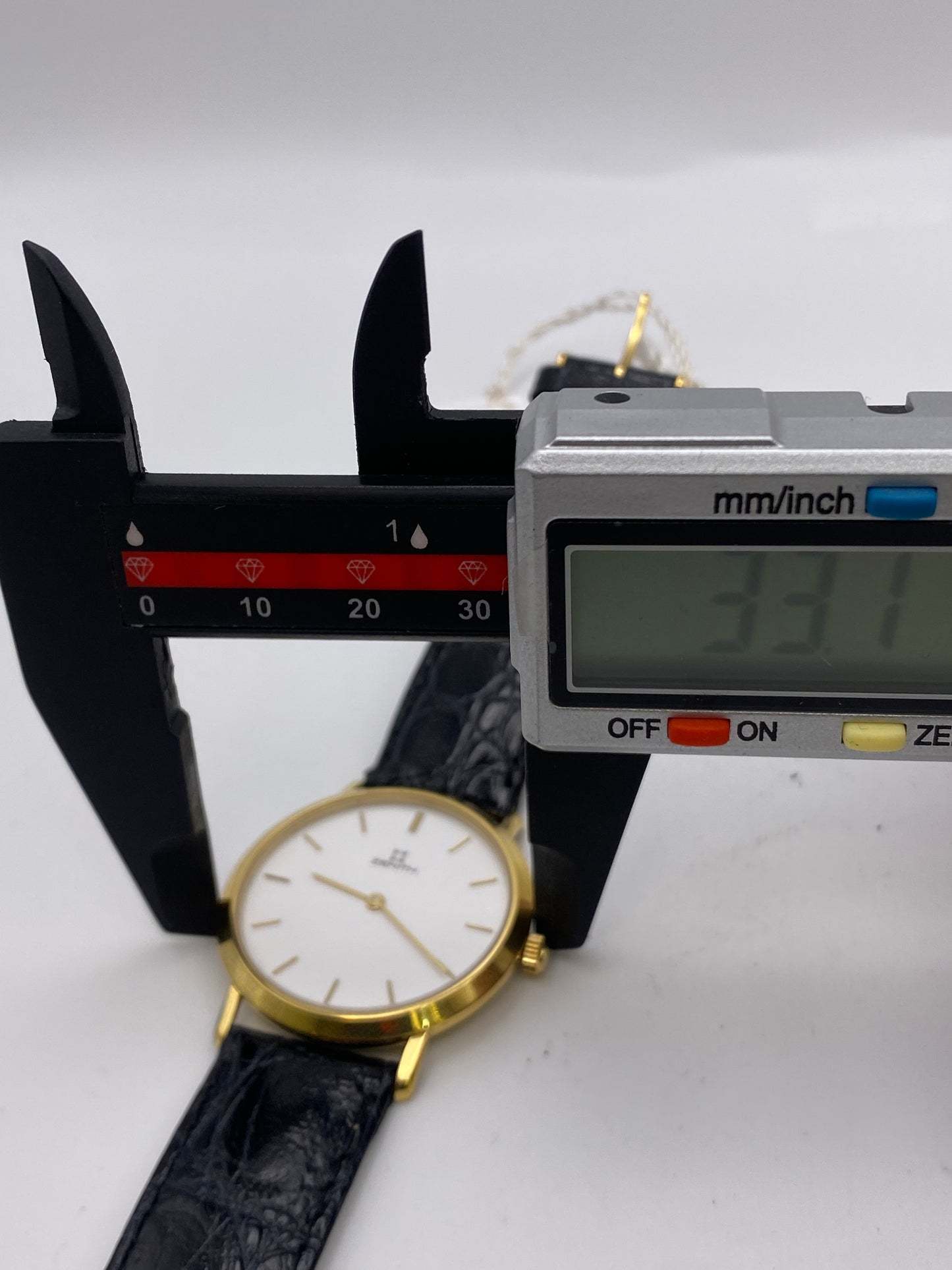 Vintage Zenith Manual Wind Mechanical Gold Plated Dress Watch With Box & Papers