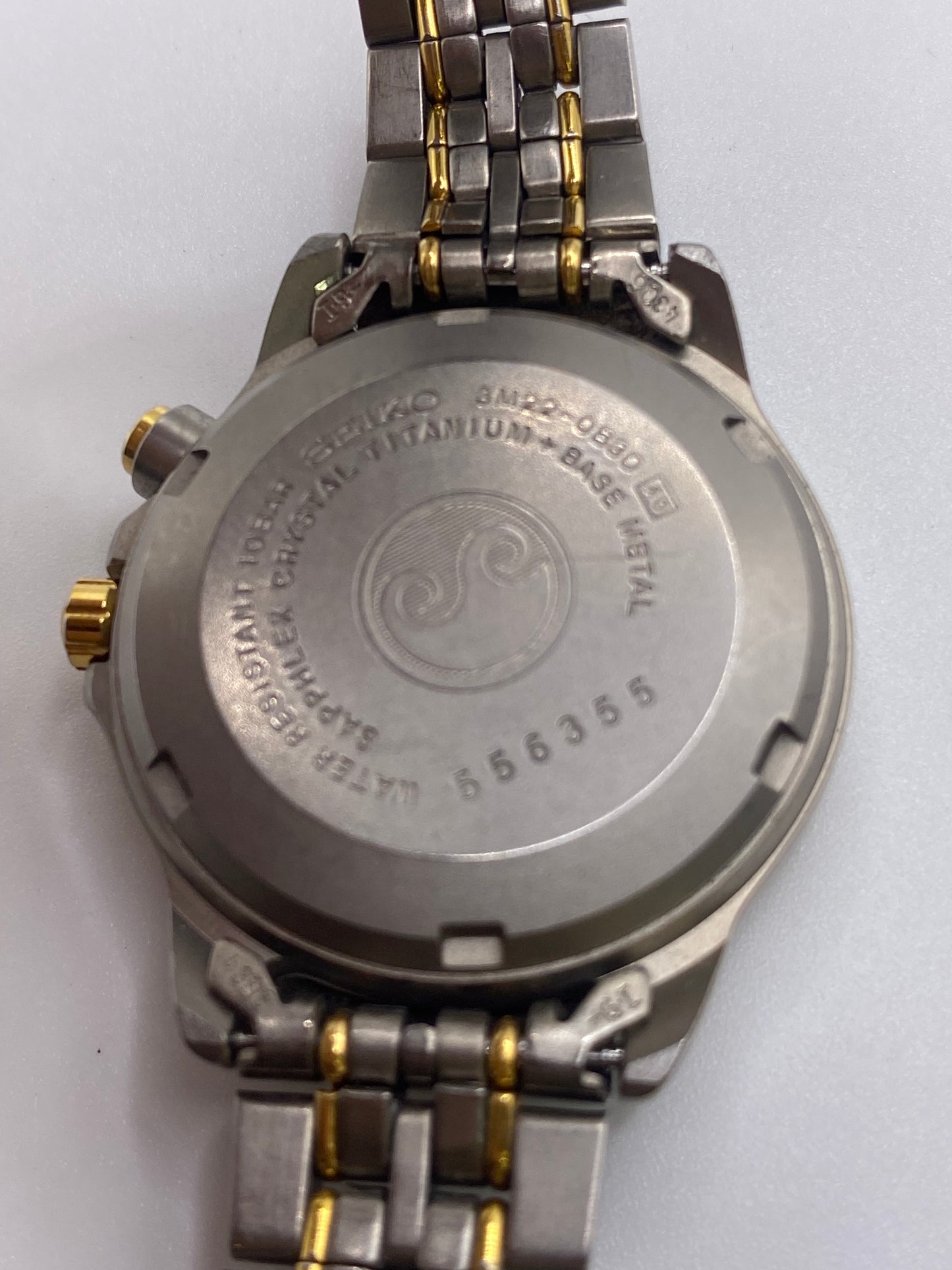 Seiko Kinetic Ladies Sports Watch With Box & Extra Links