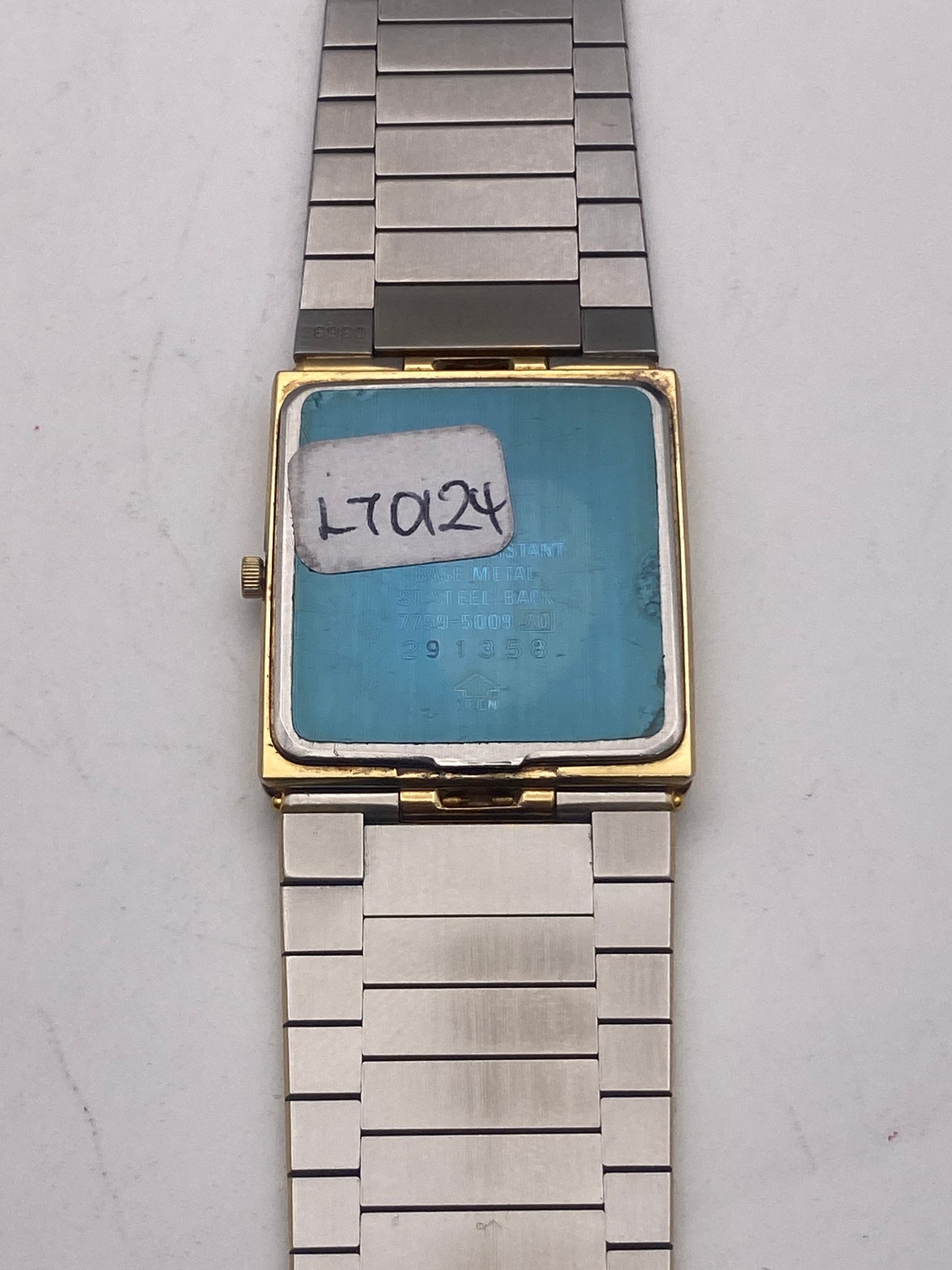 Vintage Seiko Lasale Quartz Stainless Steel Gold Plated Gents Dress Watch