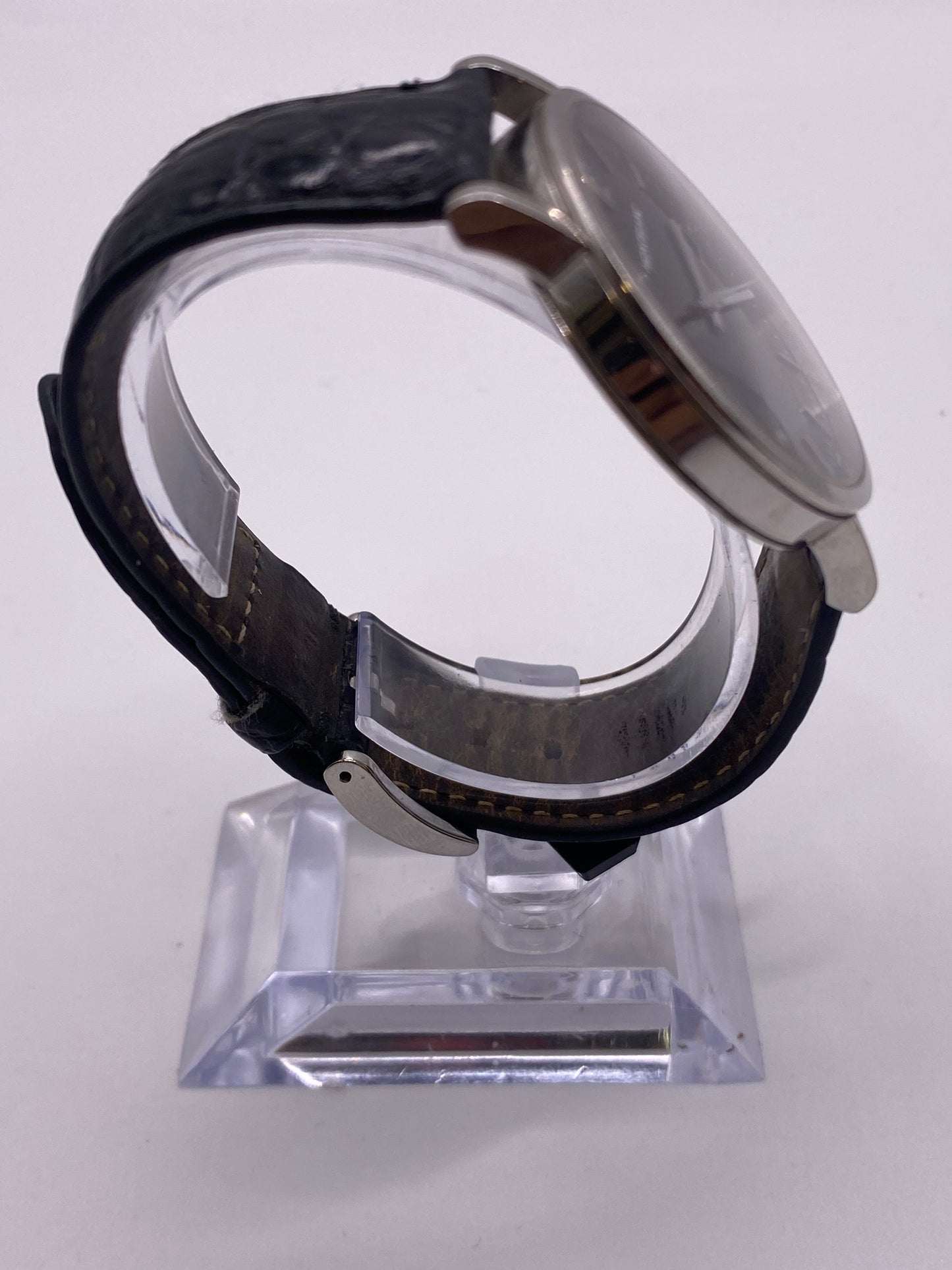 Montblanc Stainless Steel Black Dial Quartz Dress Watch  Box (RI)