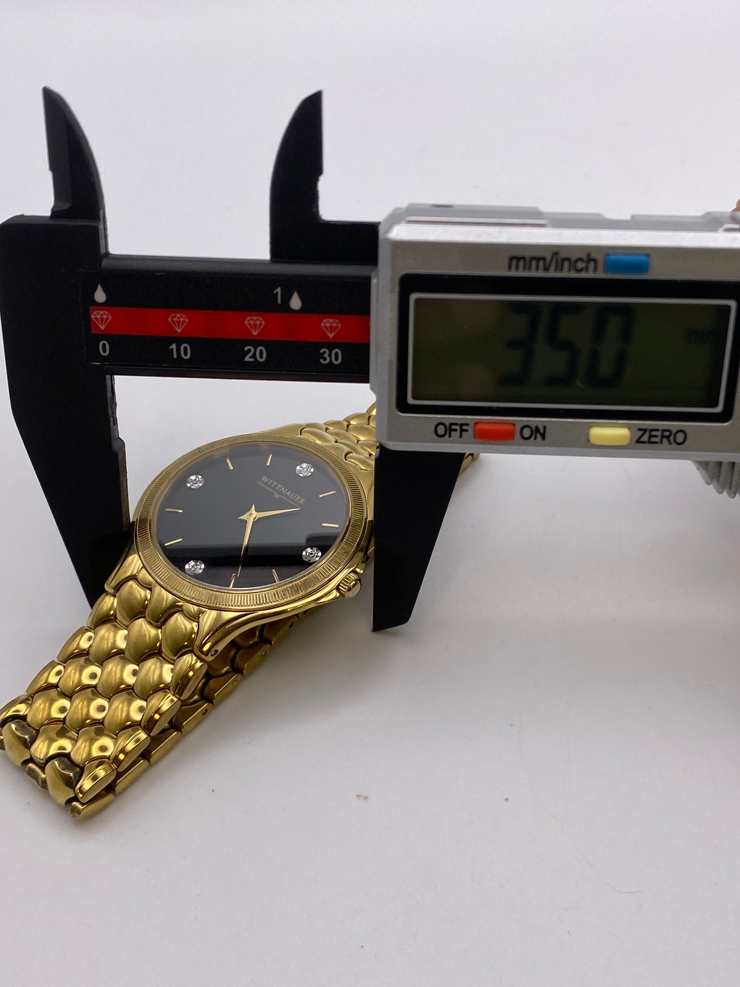 Vintage Gents Wittnauer Gold Plated Quartz Dress Watch