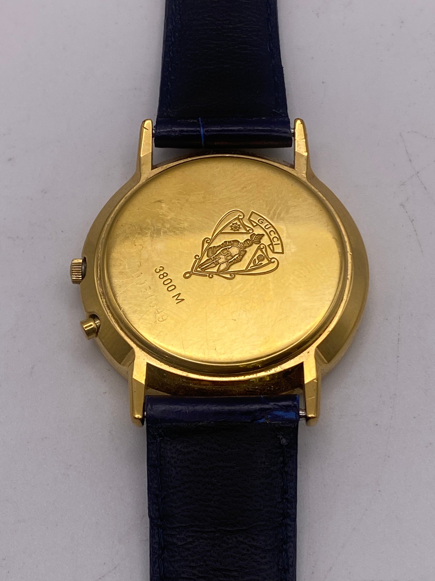 Vintage Gucci Gents Monopusher Quartz Chronograph Ref 3800M
