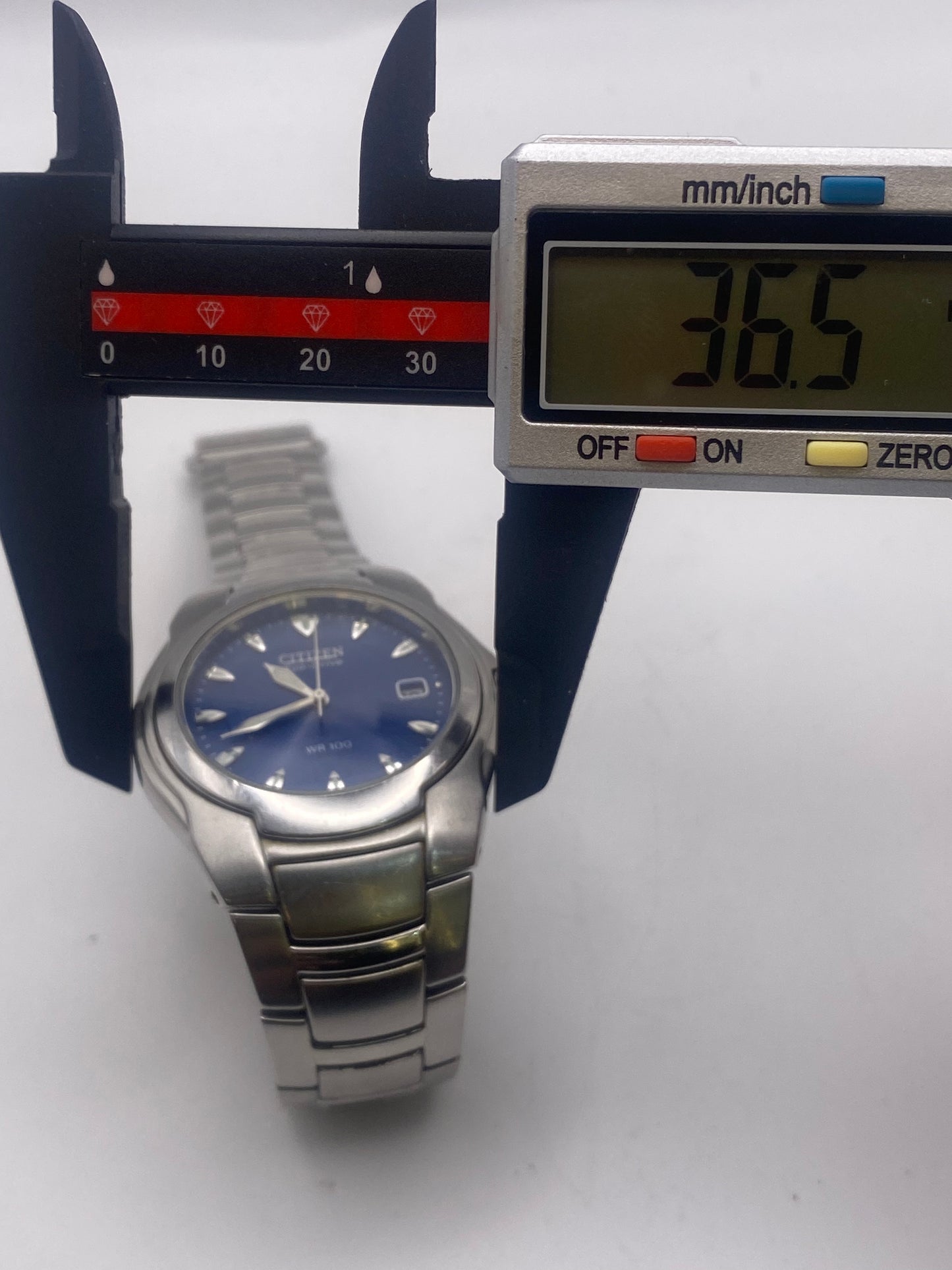 Citizen Eco-Drive Gents Stainless Steel Quartz Blue Dial Dress Watch