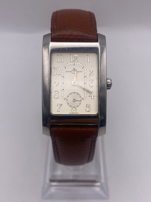 Gents Baume & Mercier Quartz Stainless Steel Quartz Tank Dress Watch