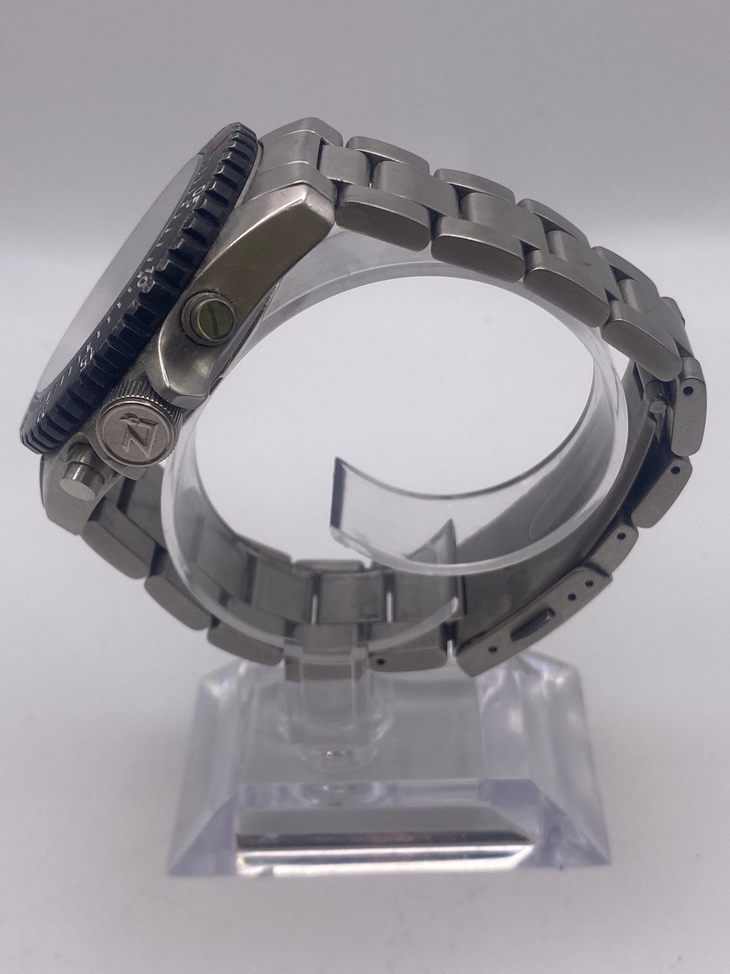 Gents Zippo Stainless Steel Quartz Chronograph