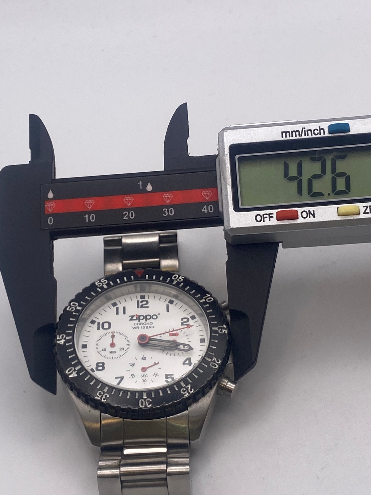 Gents Zippo Stainless Steel Quartz Chronograph