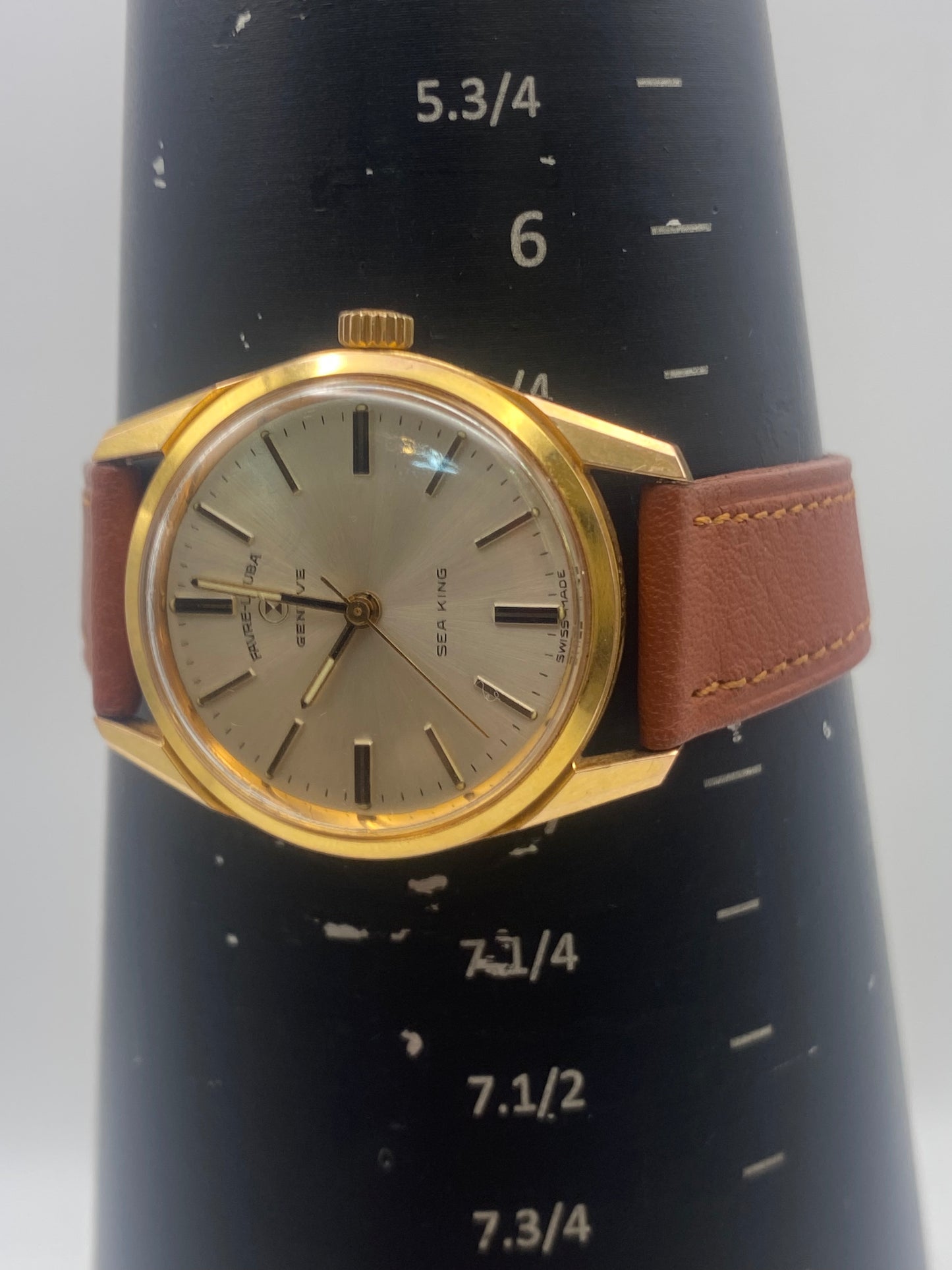 Vintage Favre-Leuba Gents Silver Dial Gold Plated Manual Wind Mechanical Dress Watch