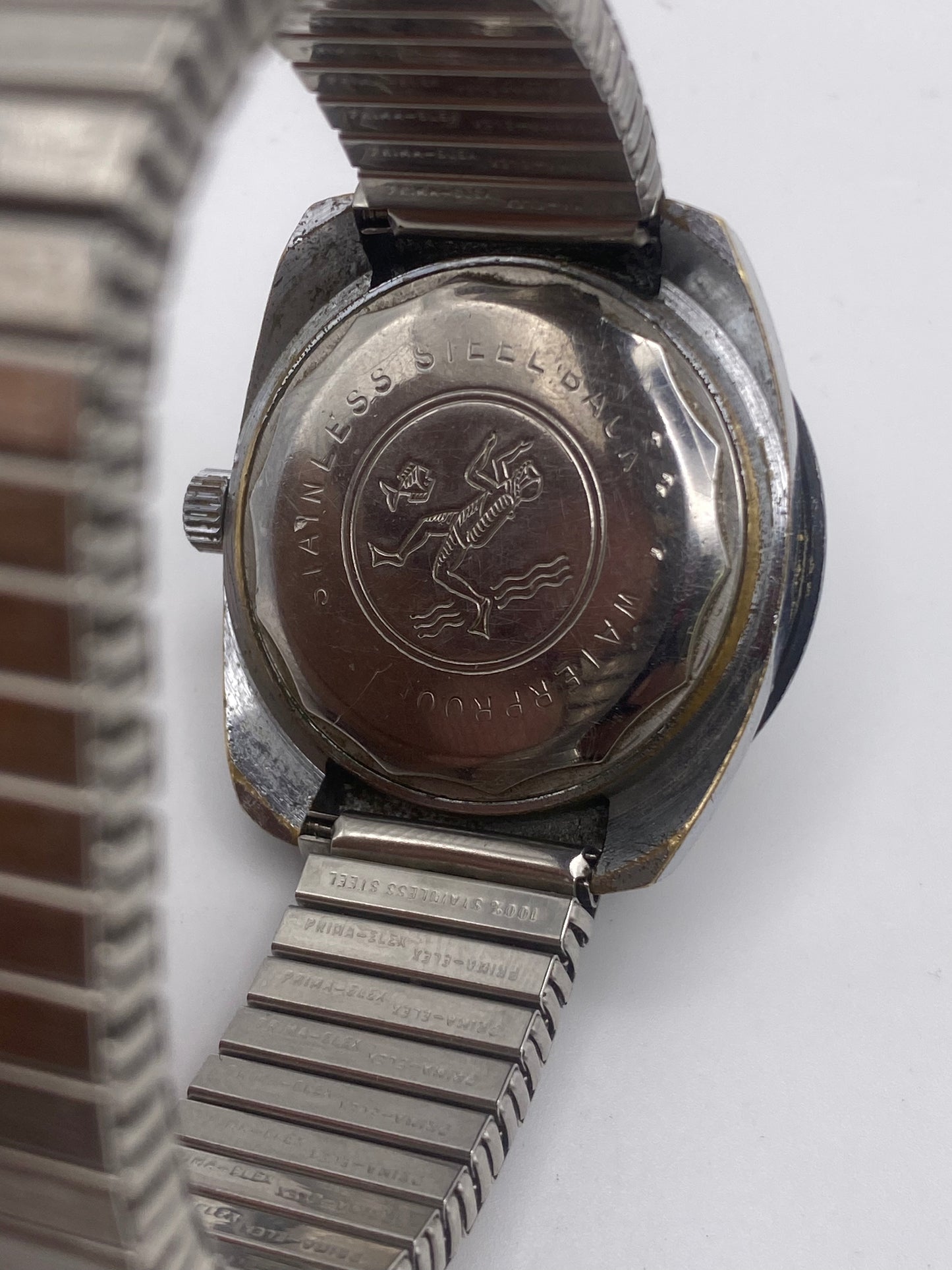 Vintage Gents Anker Black Dial Manual Wind Mechanical Skin Diver