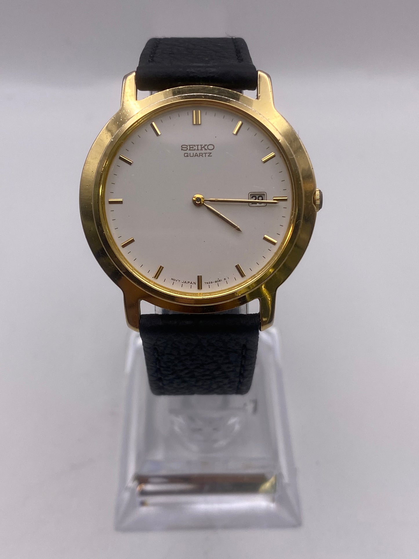 Vintage Seiko Gents Gold Plated Quartz Dress Watch