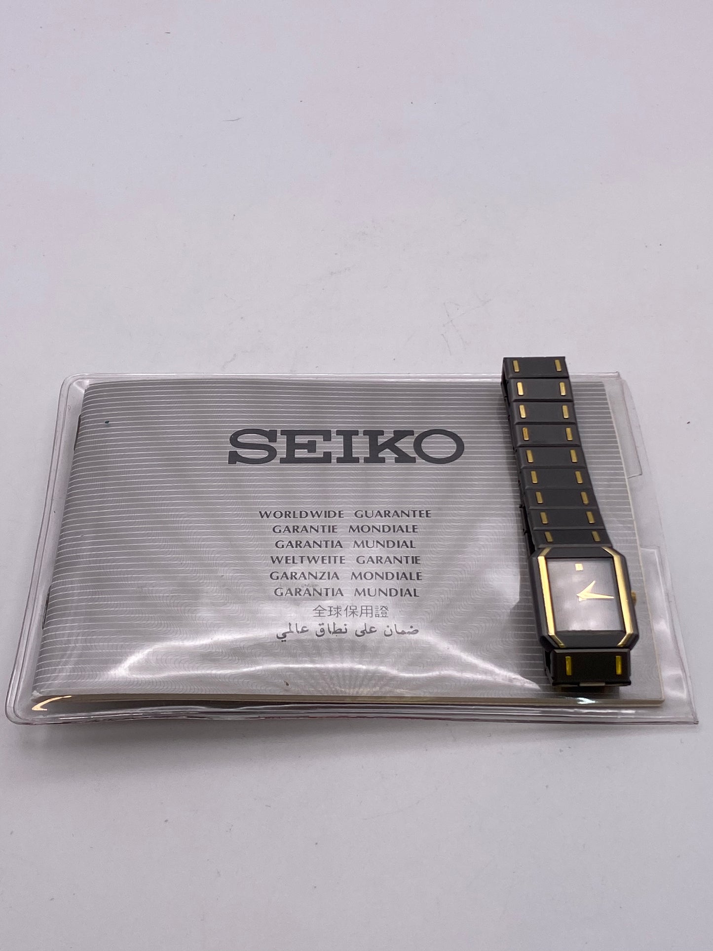 Vintage Seiko Ladies Titanium Dress Watch And Papers