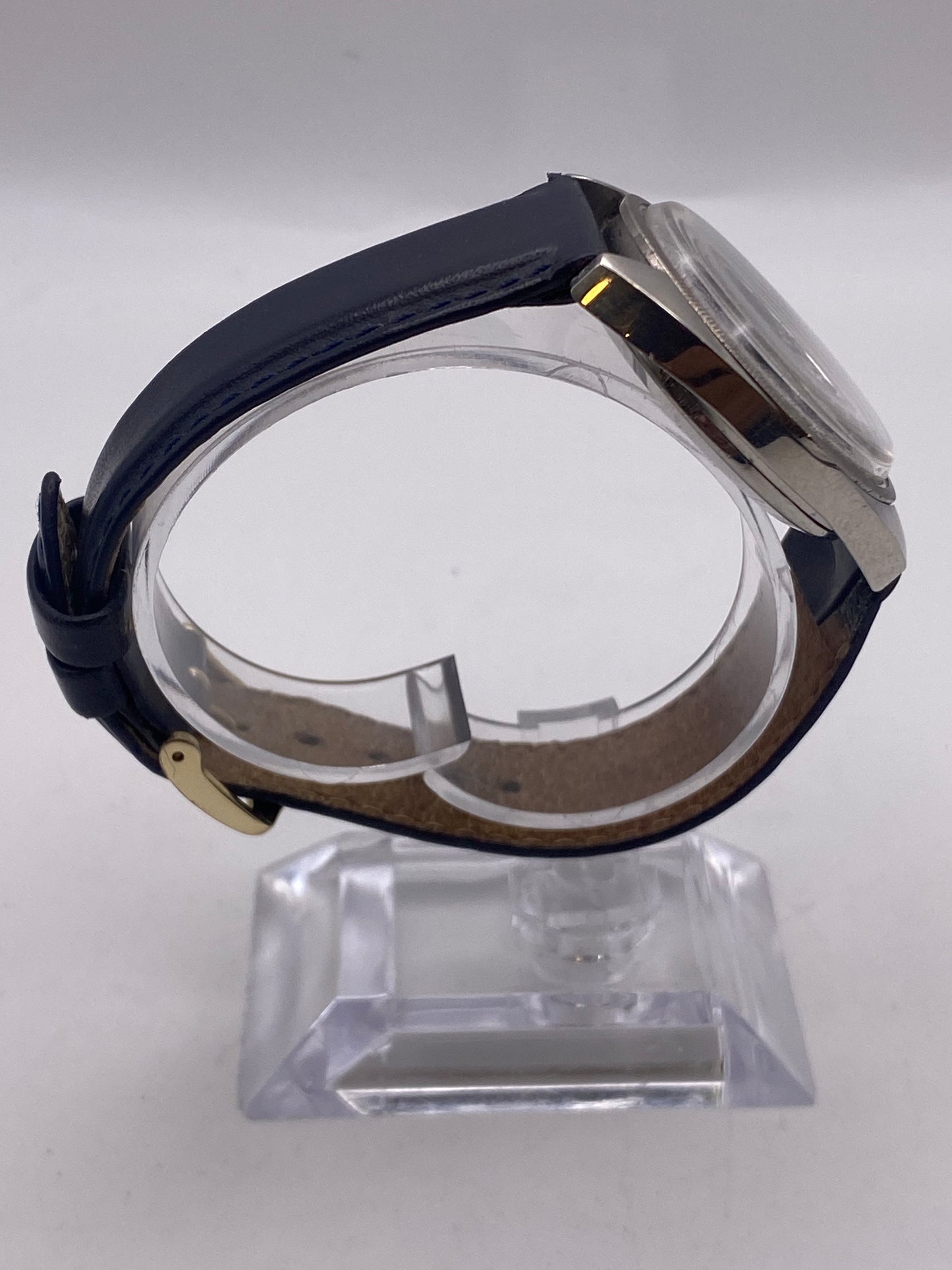 Vintage Tissot Tissonic Tuning Fork Gents Blue Dial Stainless Steel Dress Watch