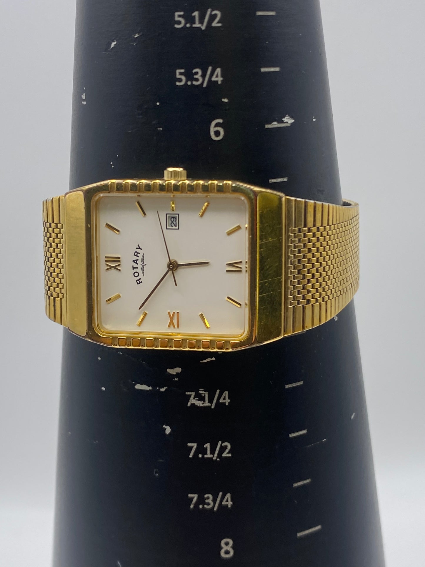 Vintage Gents Rotary Quartz Gold Plated Dress Watch