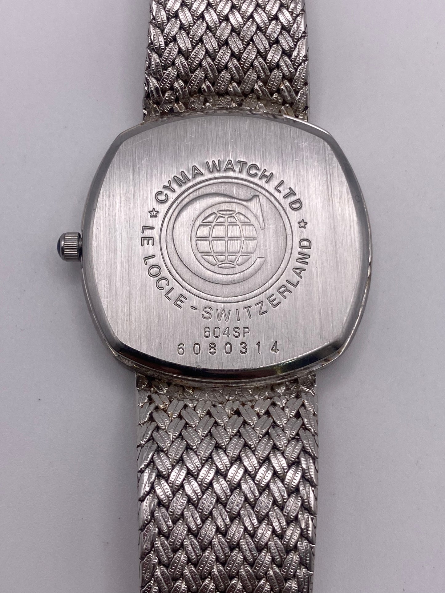 Vintage Cyma Gents Quartz Stainless Steel Dress Watch