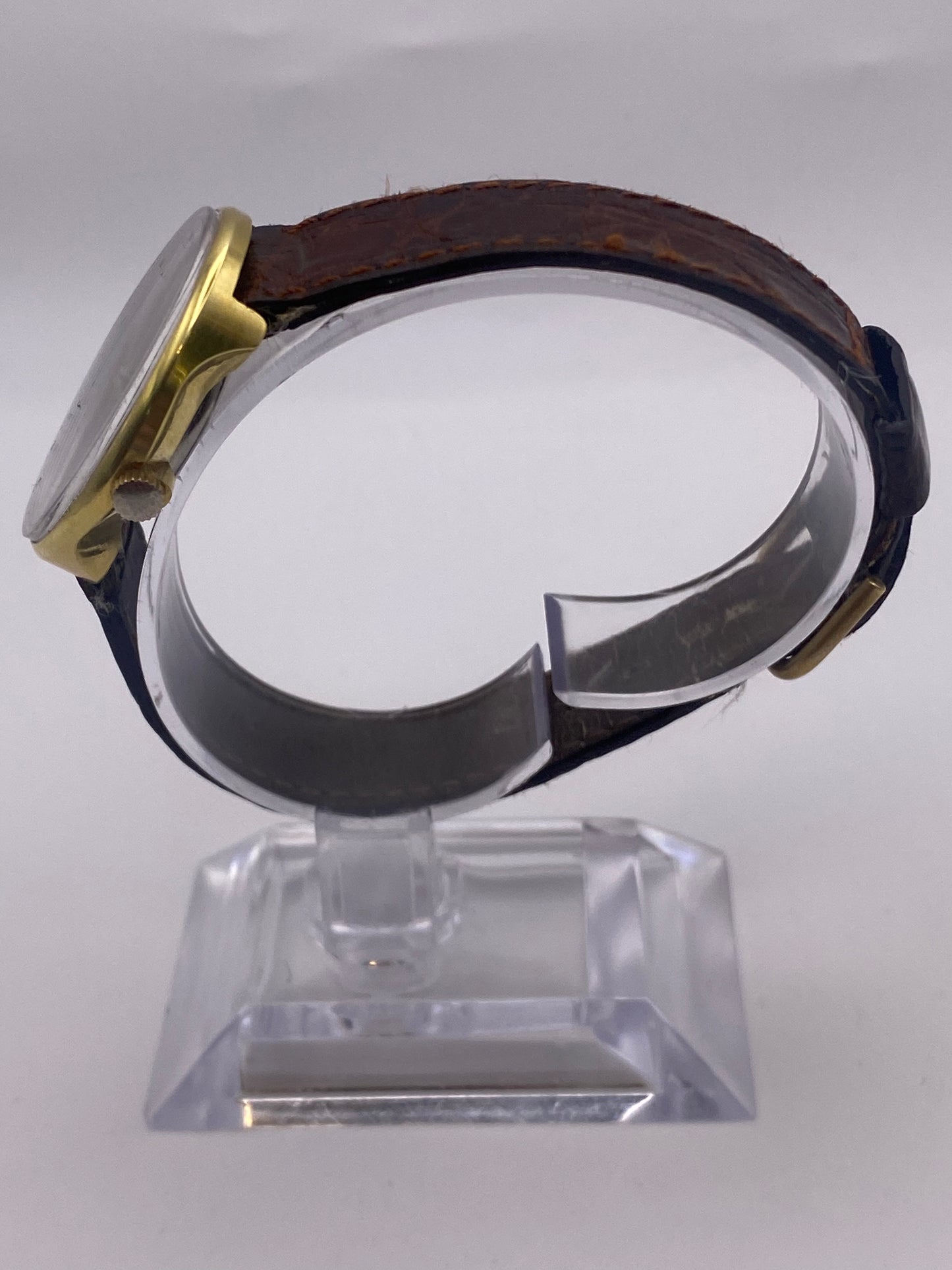 Vintage Pierre Cardin Gents Quartz Wood Dial Quartz Dress Watch