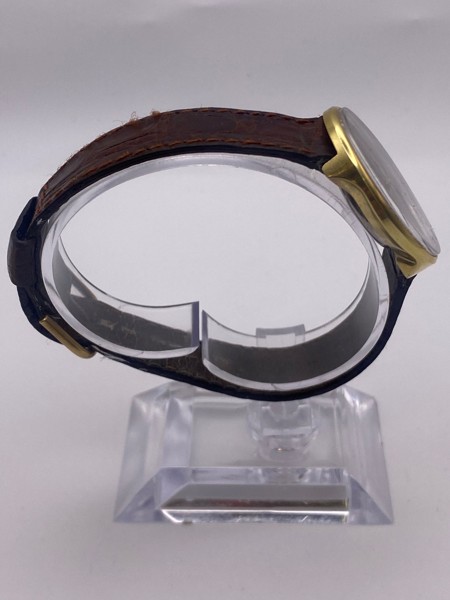 Vintage Pierre Cardin Gents Quartz Wood Dial Quartz Dress Watch