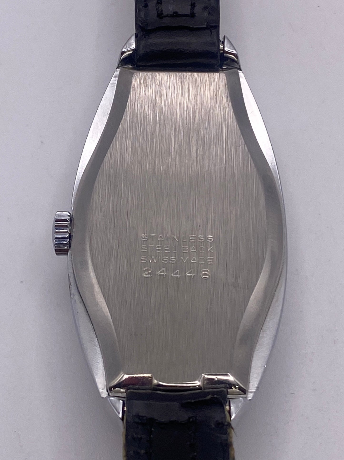 Vintage Lanco Red Dial Oval Case Manual Wind Mechanical