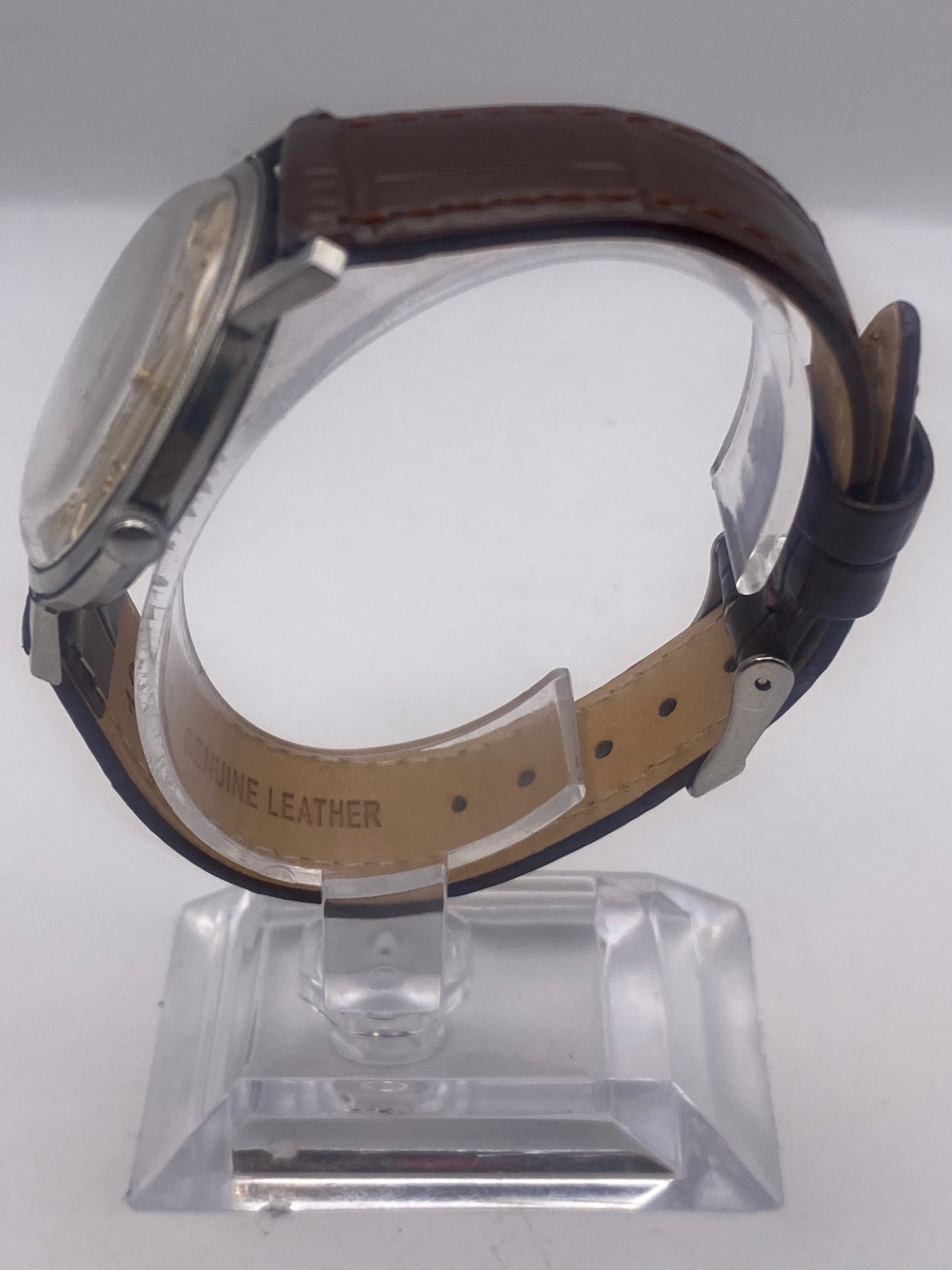 Vintage Gents Rotary Manual Wind mechanical Patina Dial Dress Watch