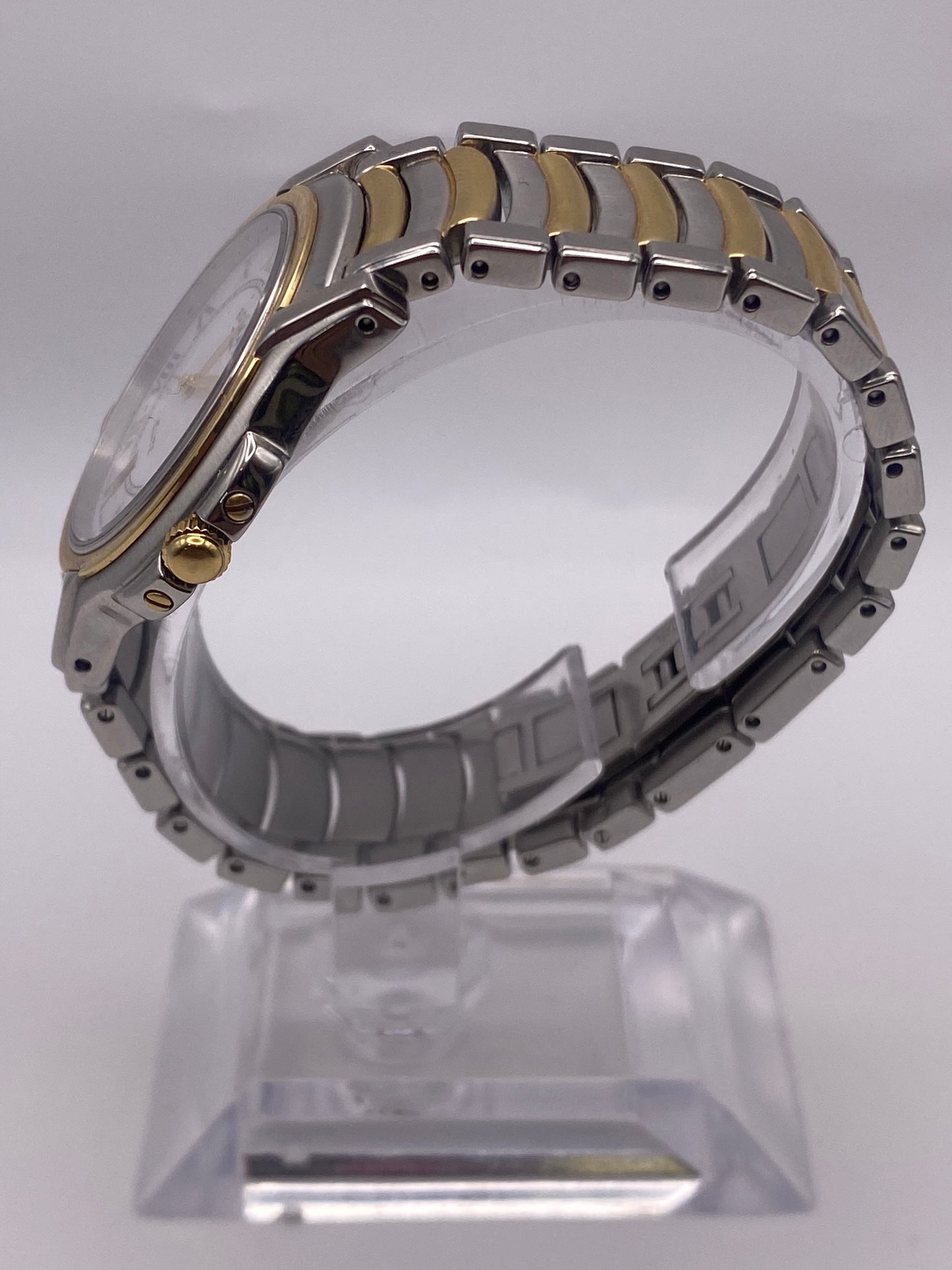 Rotary Elite Gents Two Tone White Dial Quartz Dress Watch