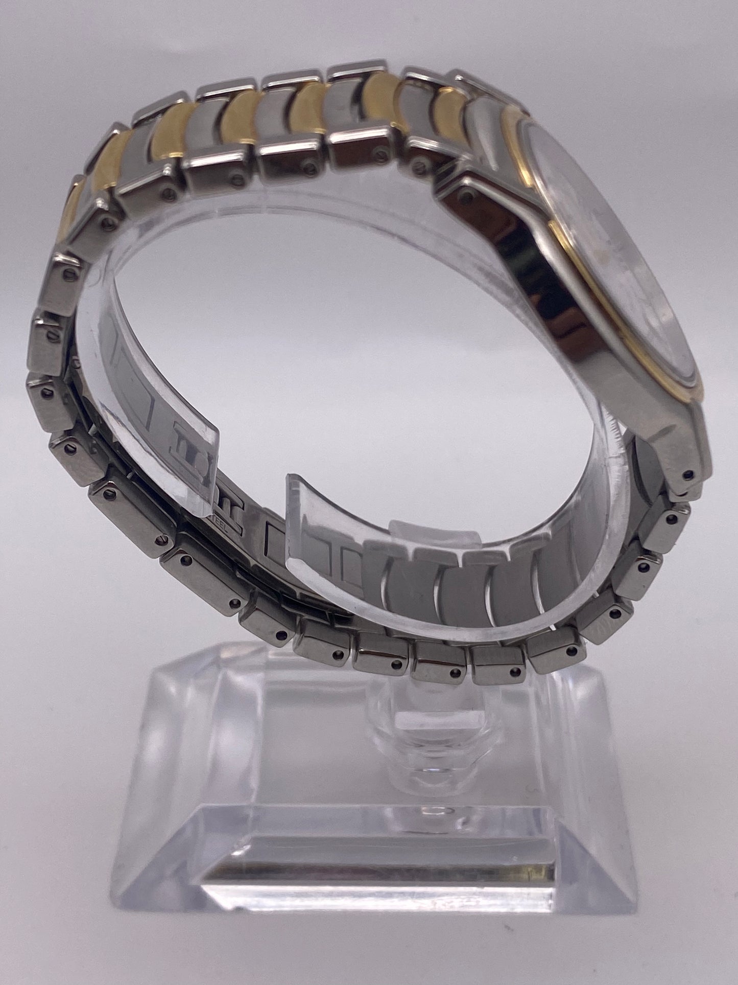 Rotary Elite Gents Two Tone White Dial Quartz Dress Watch
