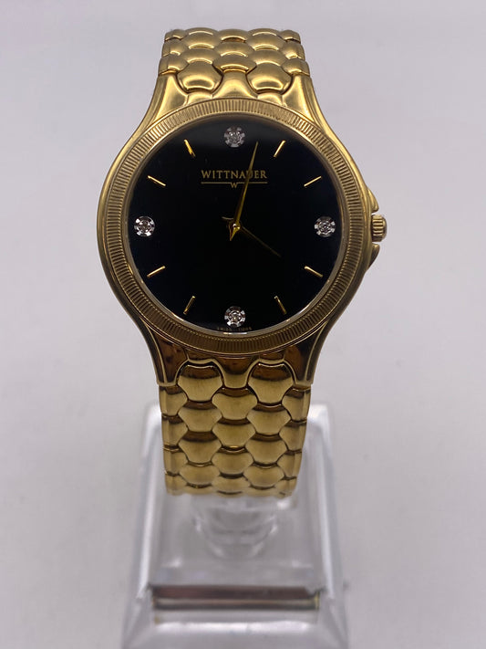 Vintage Gents Wittnauer Gold Plated Quartz Dress Watch