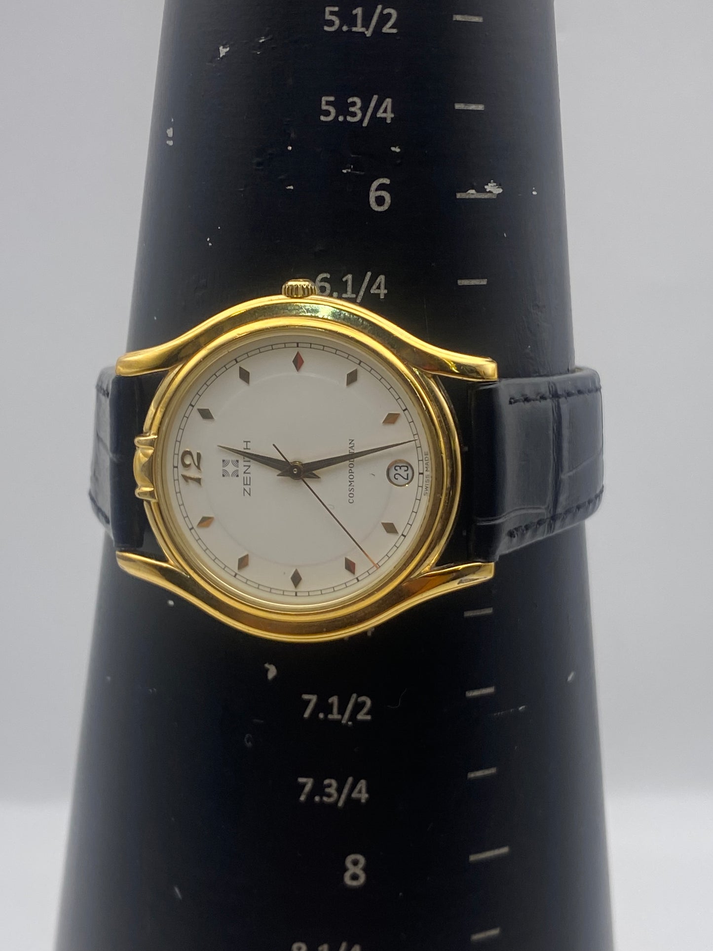 Vintage Zenith Cosmopolitan Gents Quartz Gold Plated Dress Watch