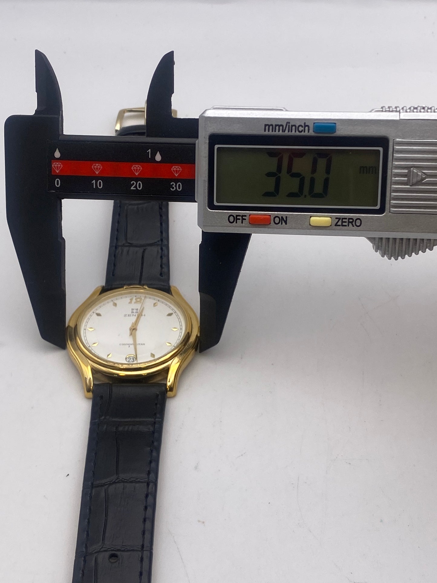 Vintage Zenith Cosmopolitan Gents Quartz Gold Plated Dress Watch