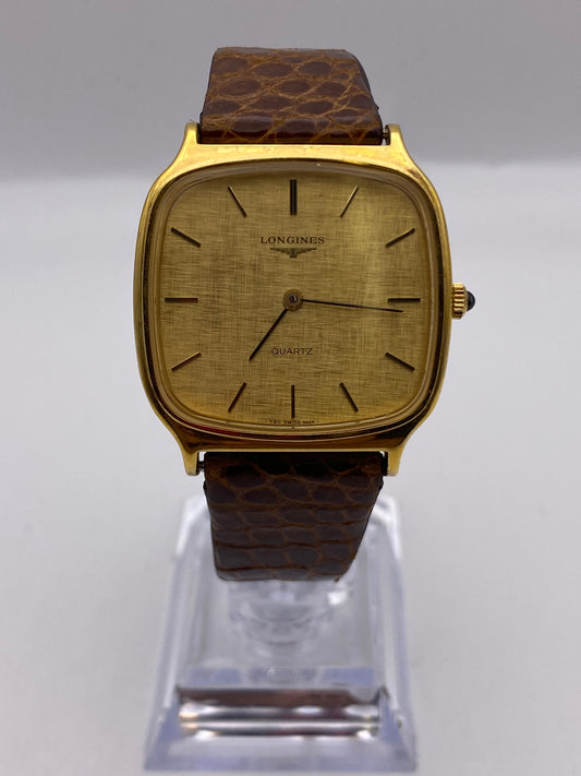 Vintage Gents Longines Gold Plated Quartz Dress Watch