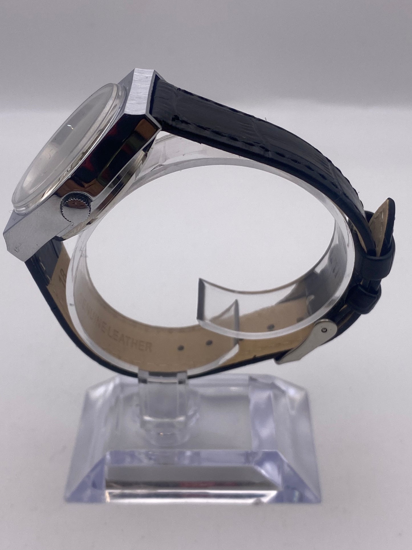 NOS Unworn Condition Gents Nidor Automatic Stainless Steel Dress Watch