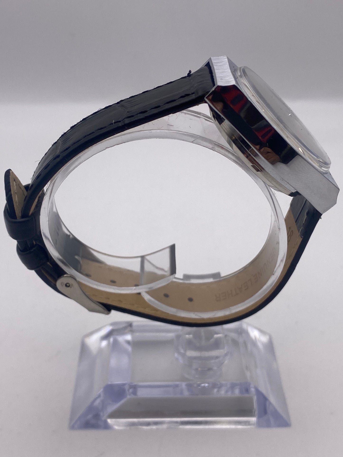 NOS Unworn Condition Gents Nidor Automatic Stainless Steel Dress Watch