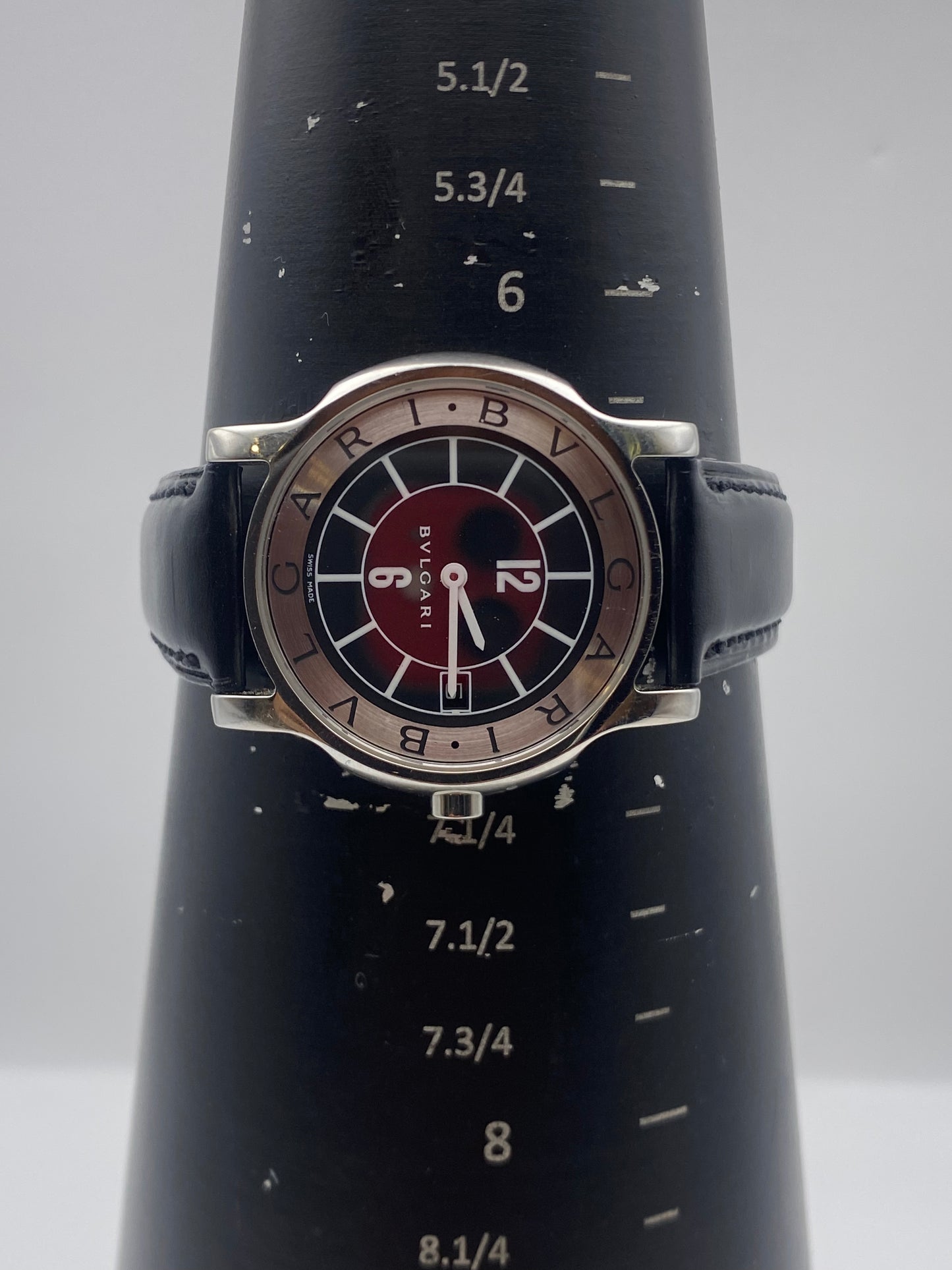 Bvlgari Solotempo Gents Quartz Black And White Dial Dress Watch