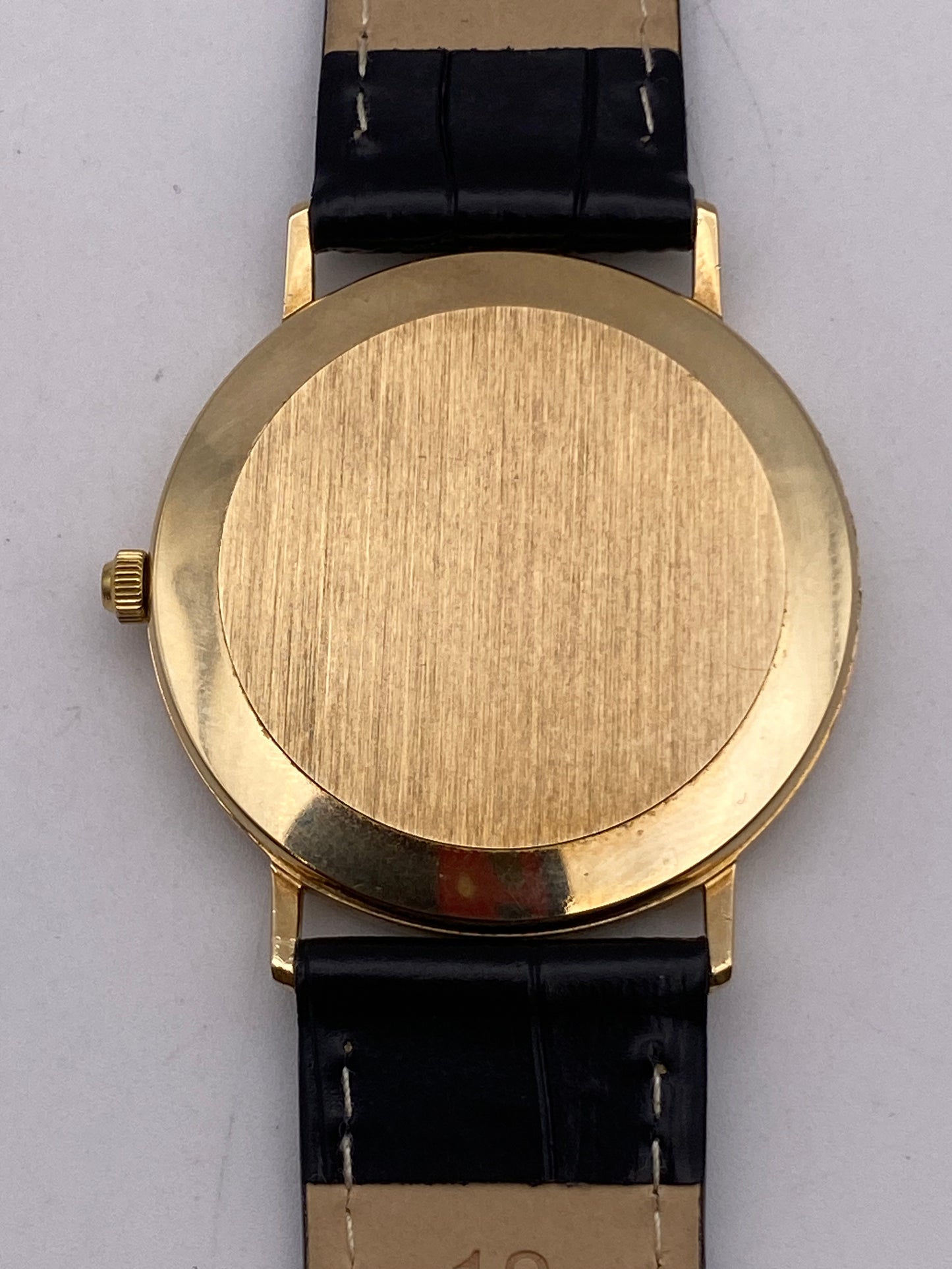 Rotary Gents White Dial Quartz 9ct Gold Dress Watch With Box