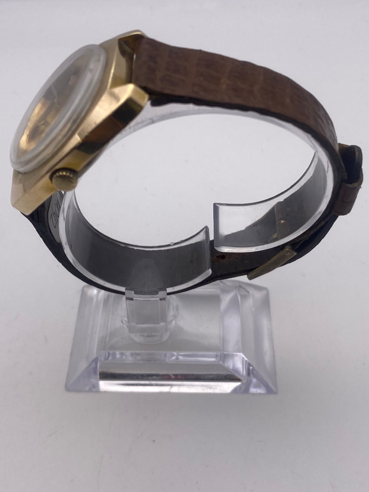 Vintage Gents Garrard Automatic Mechanical Dress Watch Gifted For Long Service Leyland Cars