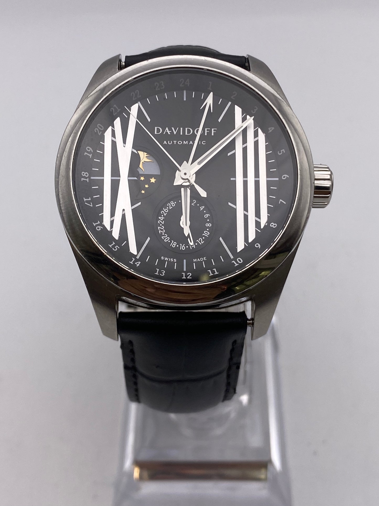 Davidoff Moon-phase Automatic Mechanical Gents Dress Watch