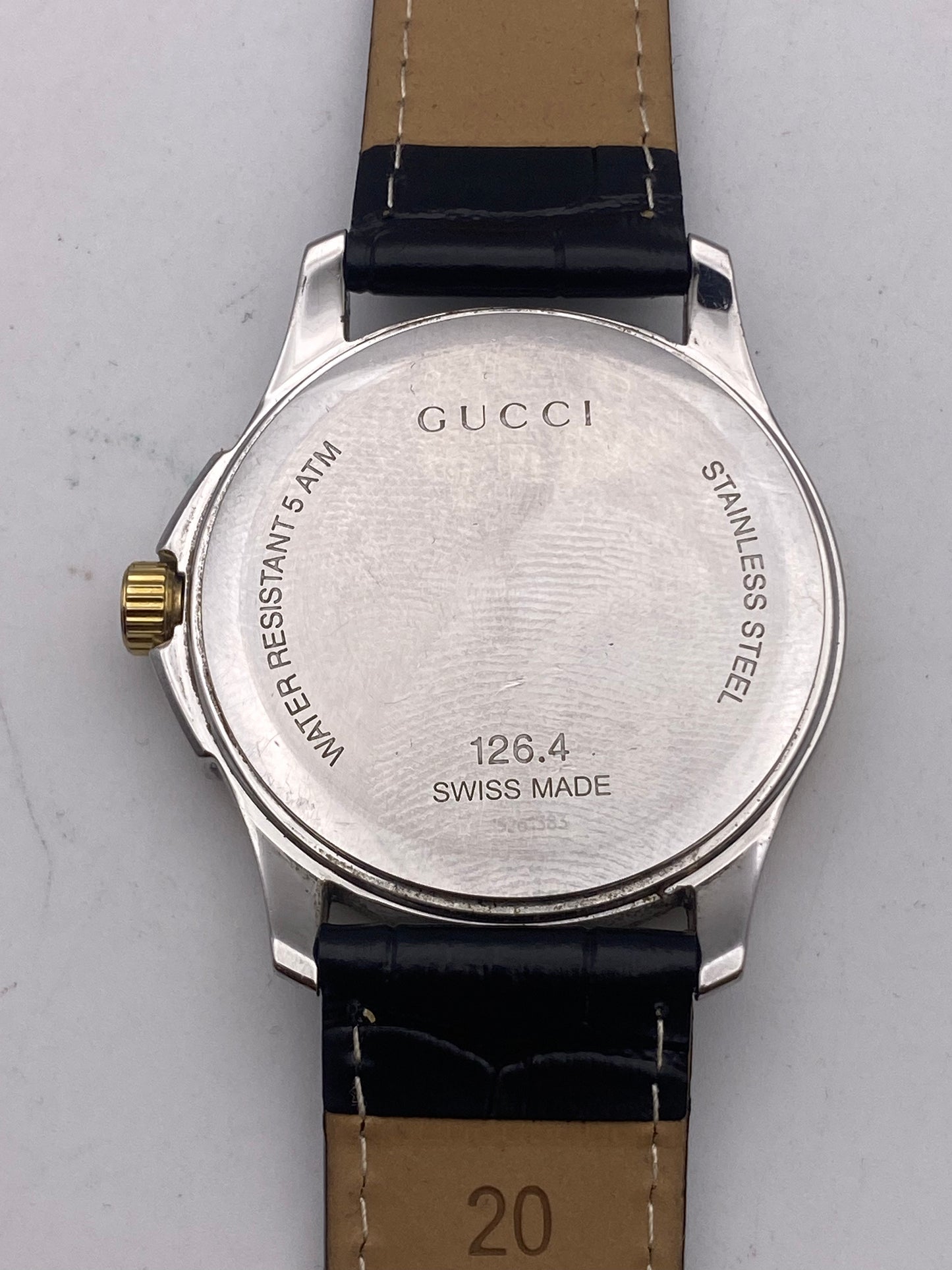Gents Gucci Timeless 126.4 Quartz Two Tone Dress Watch
