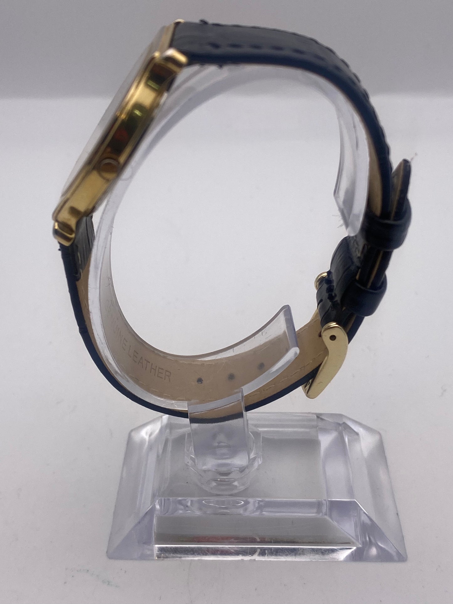 Vintage Gents Seiko Stainless Steel Gold Plated Quartz Dress Watch