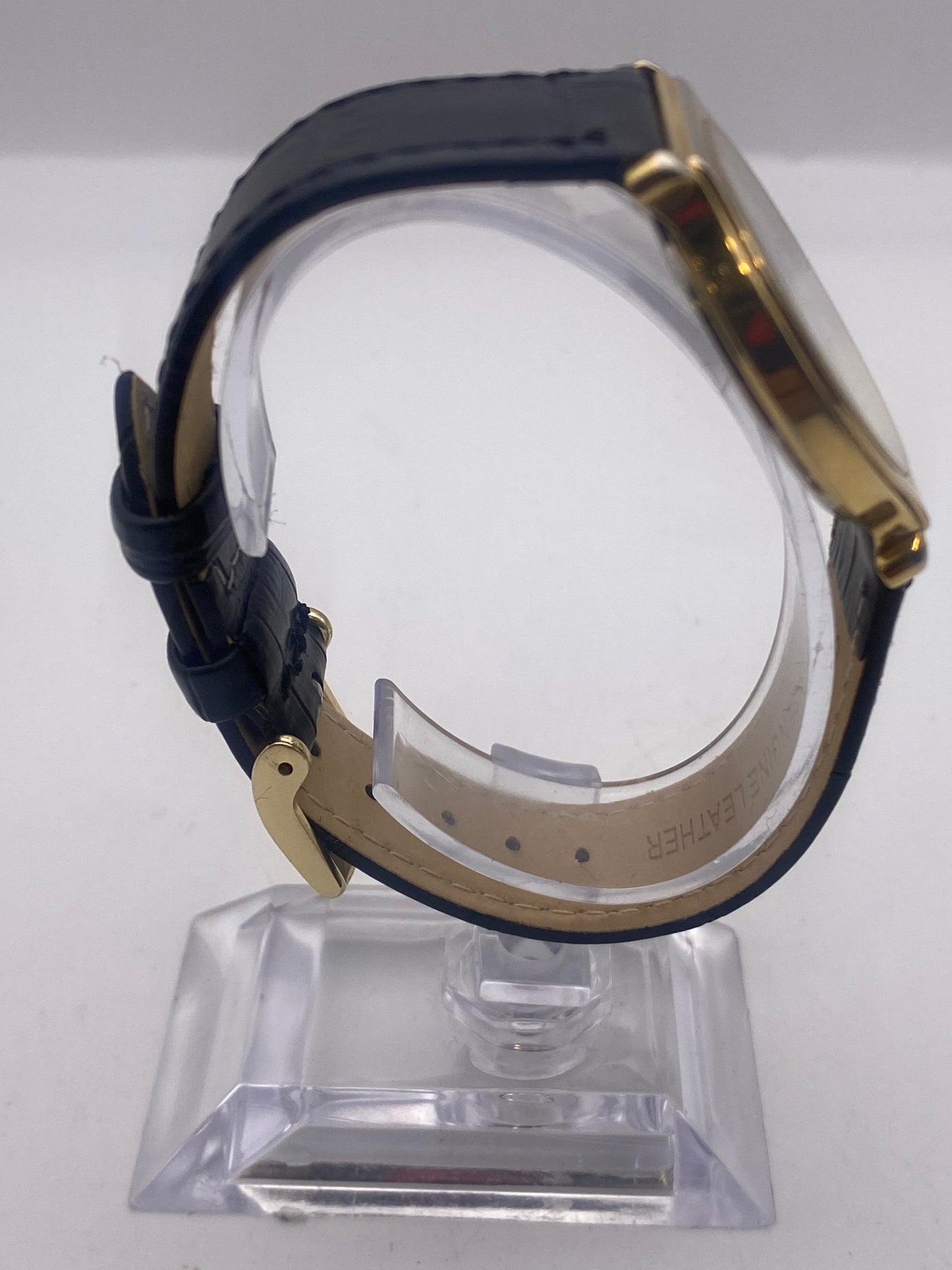 Vintage Gents Seiko Stainless Steel Gold Plated Quartz Dress Watch