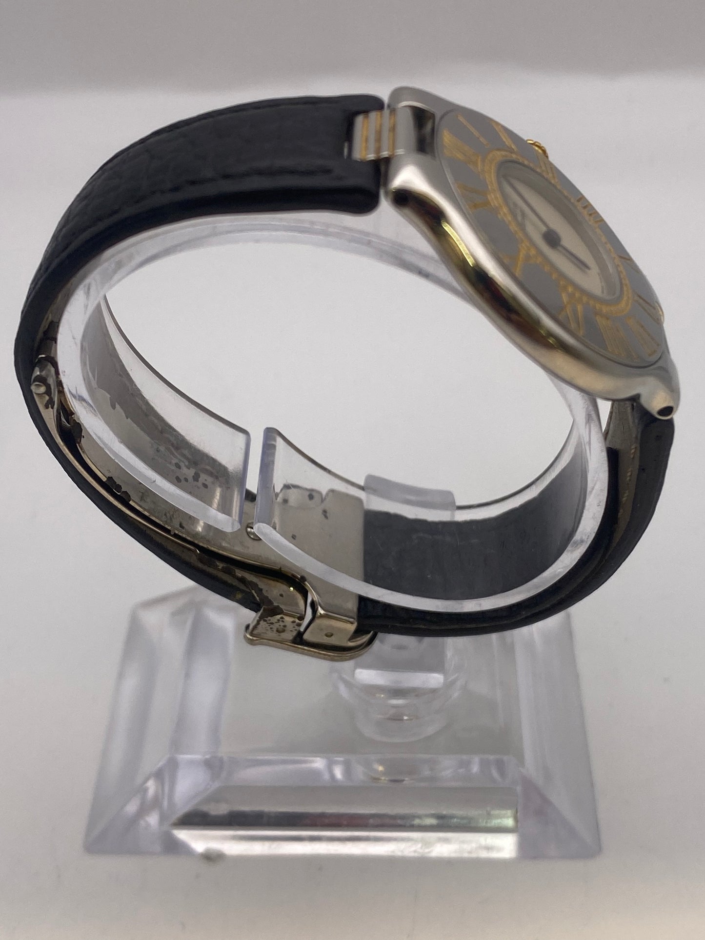 Vintage Cartier Must De 21 Unisex Quartz Dress Watch With Travel Pouch