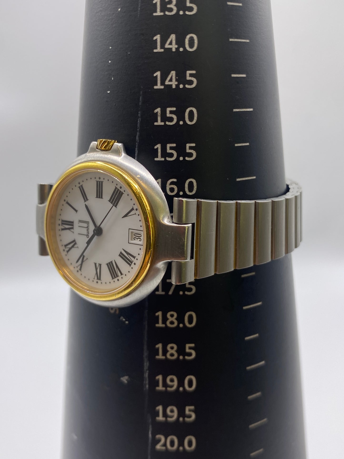Dunhill Two Tone Gents Quartz  Dress Watch With Box