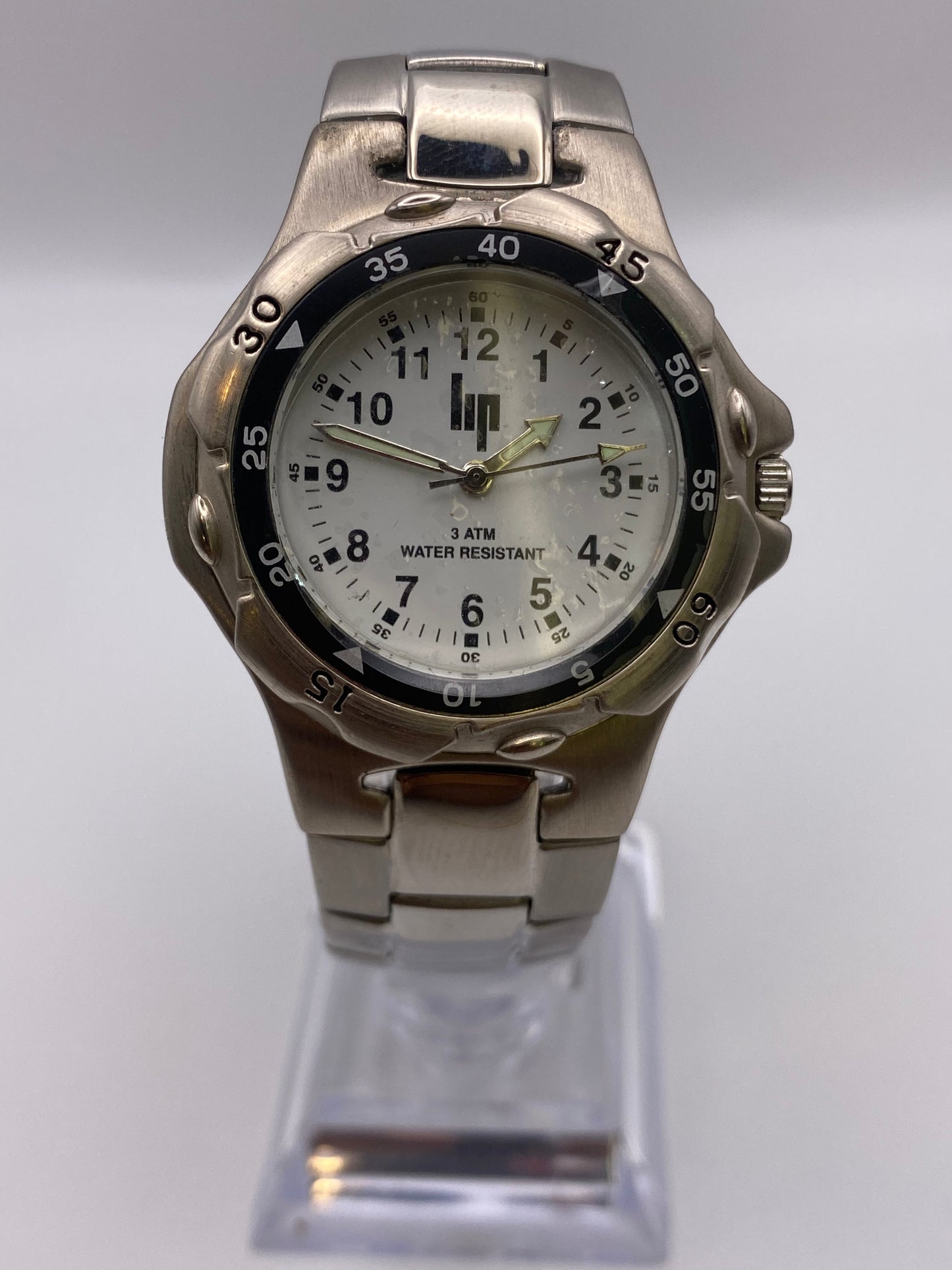 Gents LIP Quartz Stainless Steel Dress Watch With Box