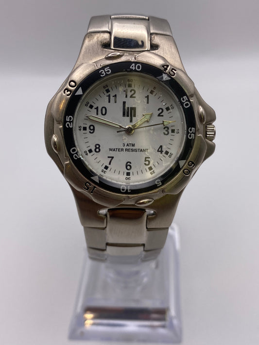 Gents LIP Quartz Stainless Steel Dress Watch With Box