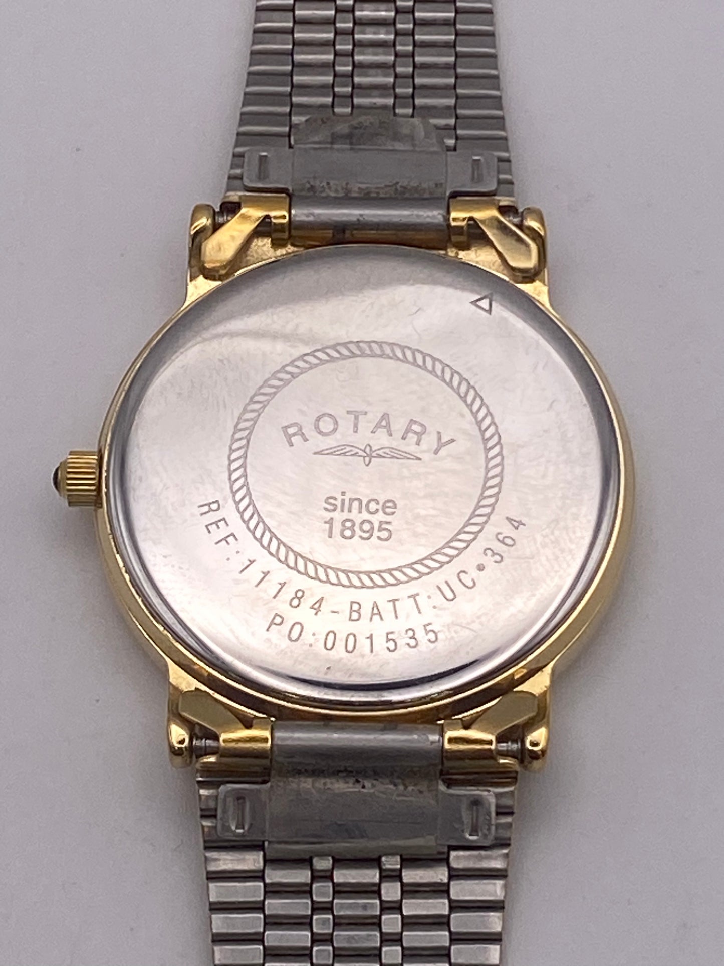Rotary Gents Gold Plated Quartz Dress Watch With Box