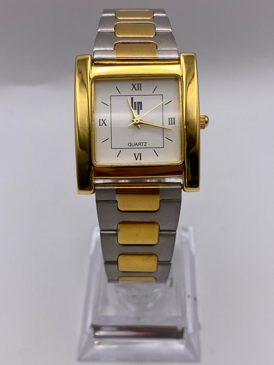 Gents LIP Tank Gold Plated Two Tone Quartz Dress Watch
