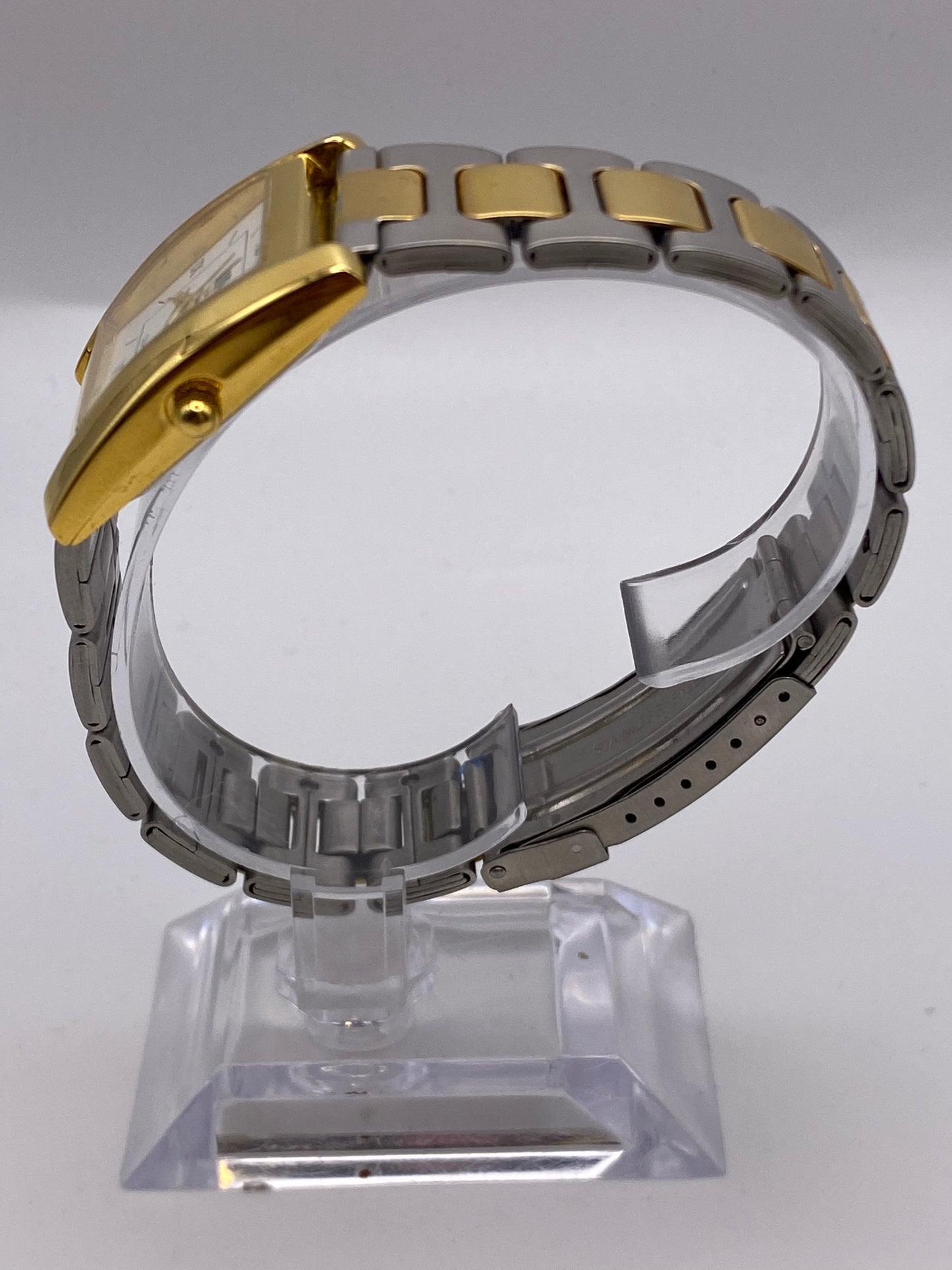 Gents LIP Tank Gold Plated Two Tone Quartz Dress Watch