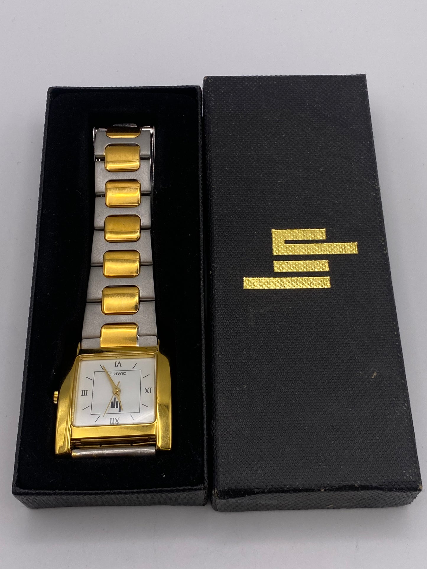 Gents LIP Tank Gold Plated Two Tone Quartz Dress Watch