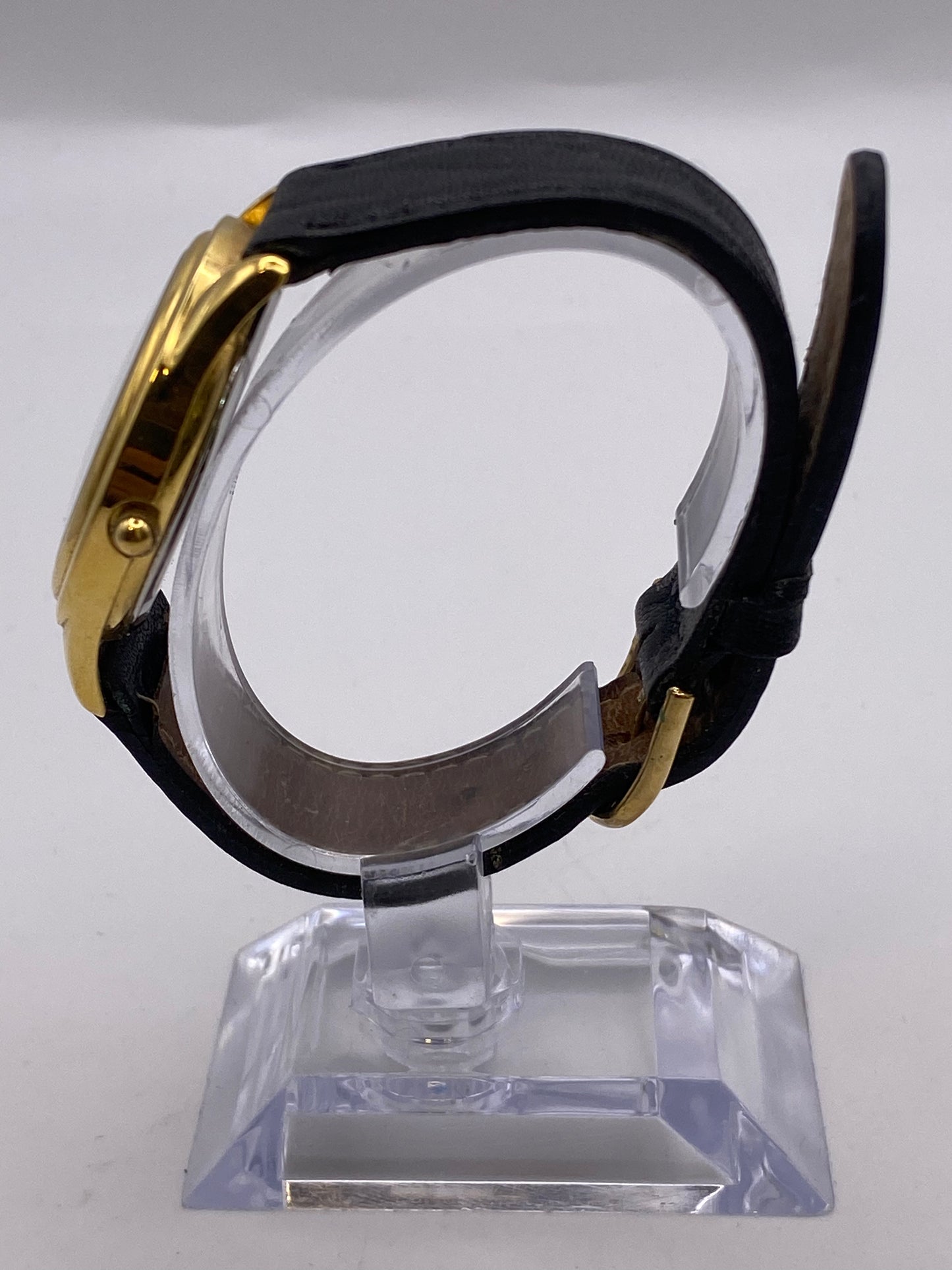 Gents Fossil Elvis Quartz Gold Plated Two Tone Dial Dress Watch