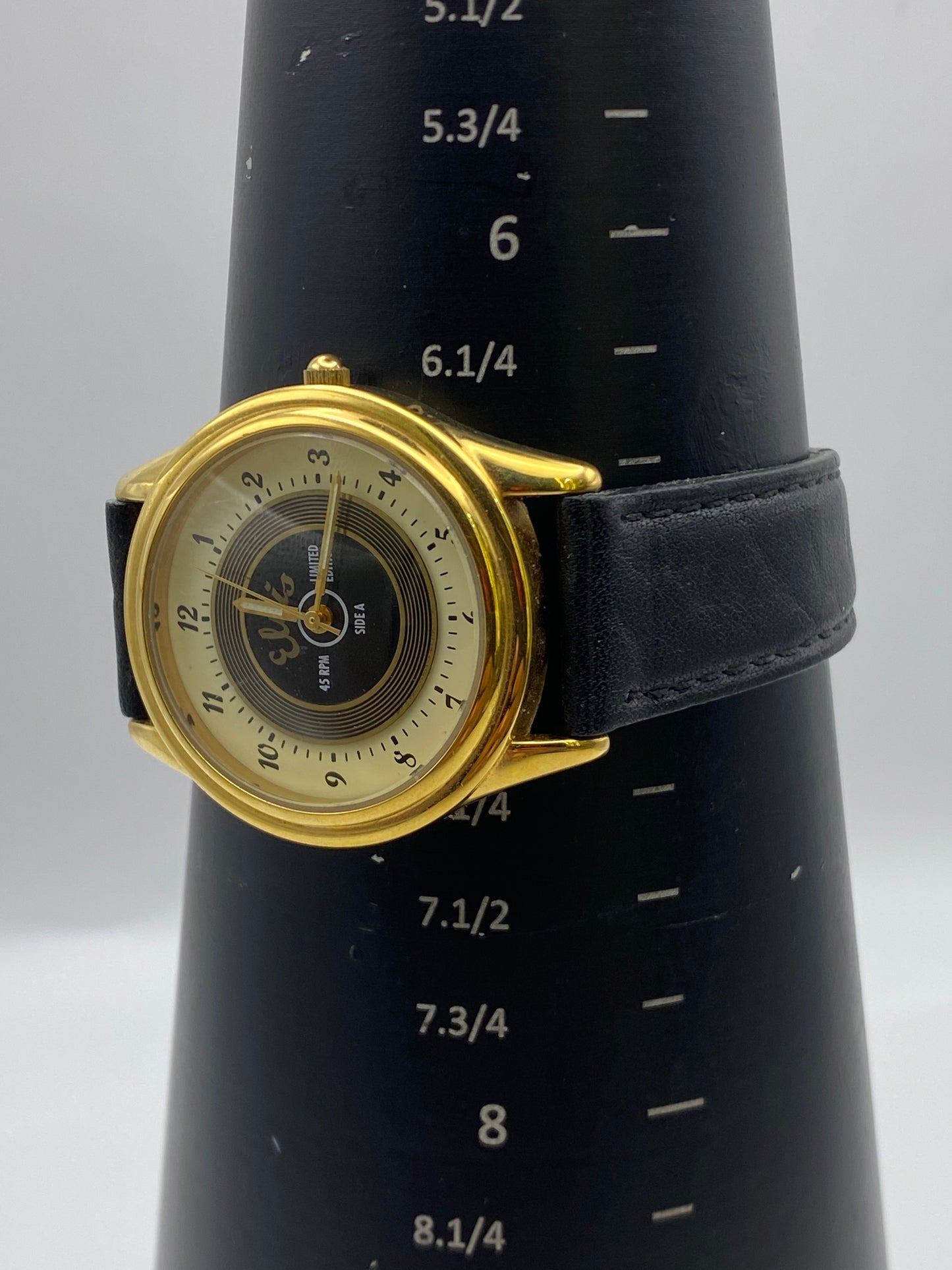 Gents Fossil Elvis Quartz Gold Plated Two Tone Dial Dress Watch